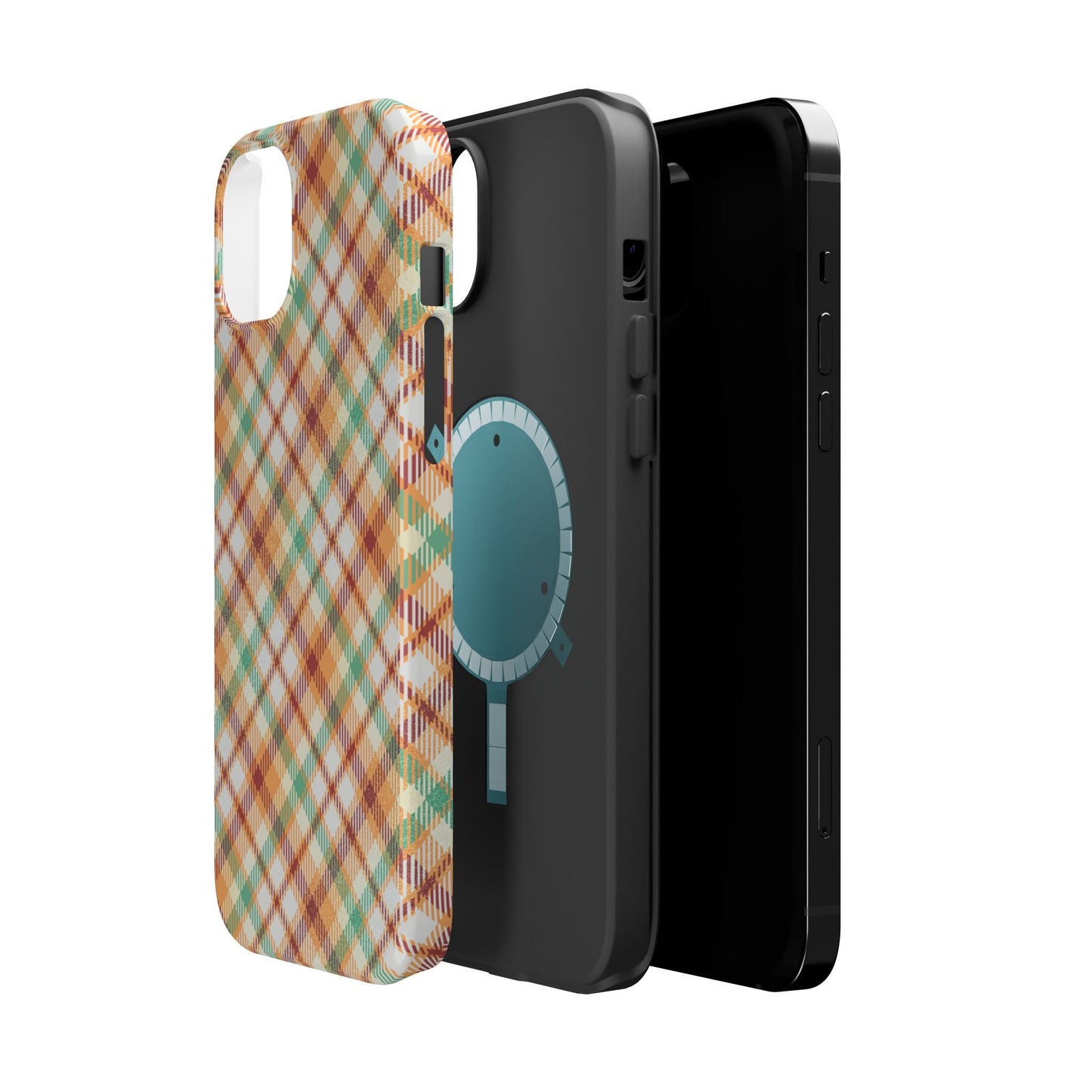 MagSafe Case - Autumn Harvest Plaid Design - BOGO Cases