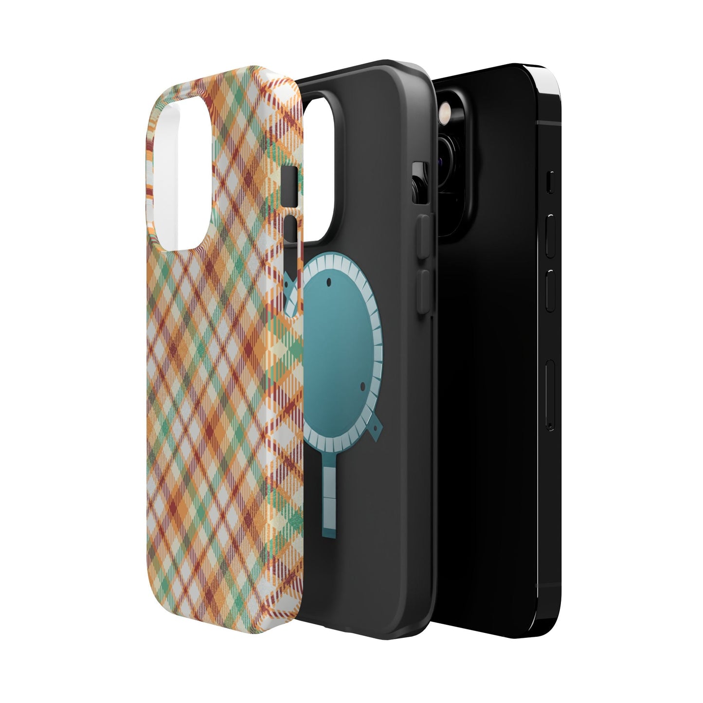 MagSafe Case - Autumn Harvest Plaid Design - BOGO Cases