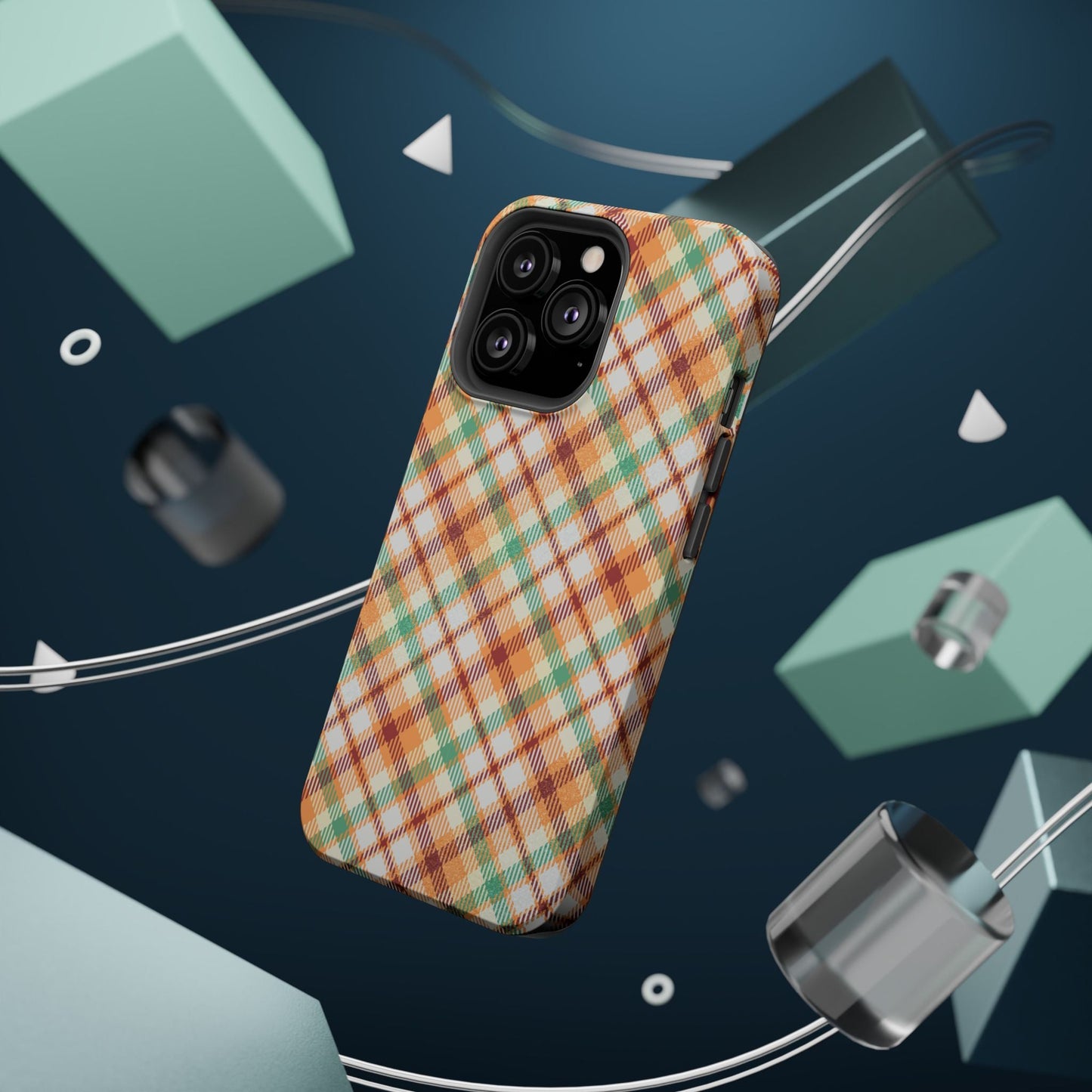 MagSafe Case - Autumn Harvest Plaid Design - BOGO Cases