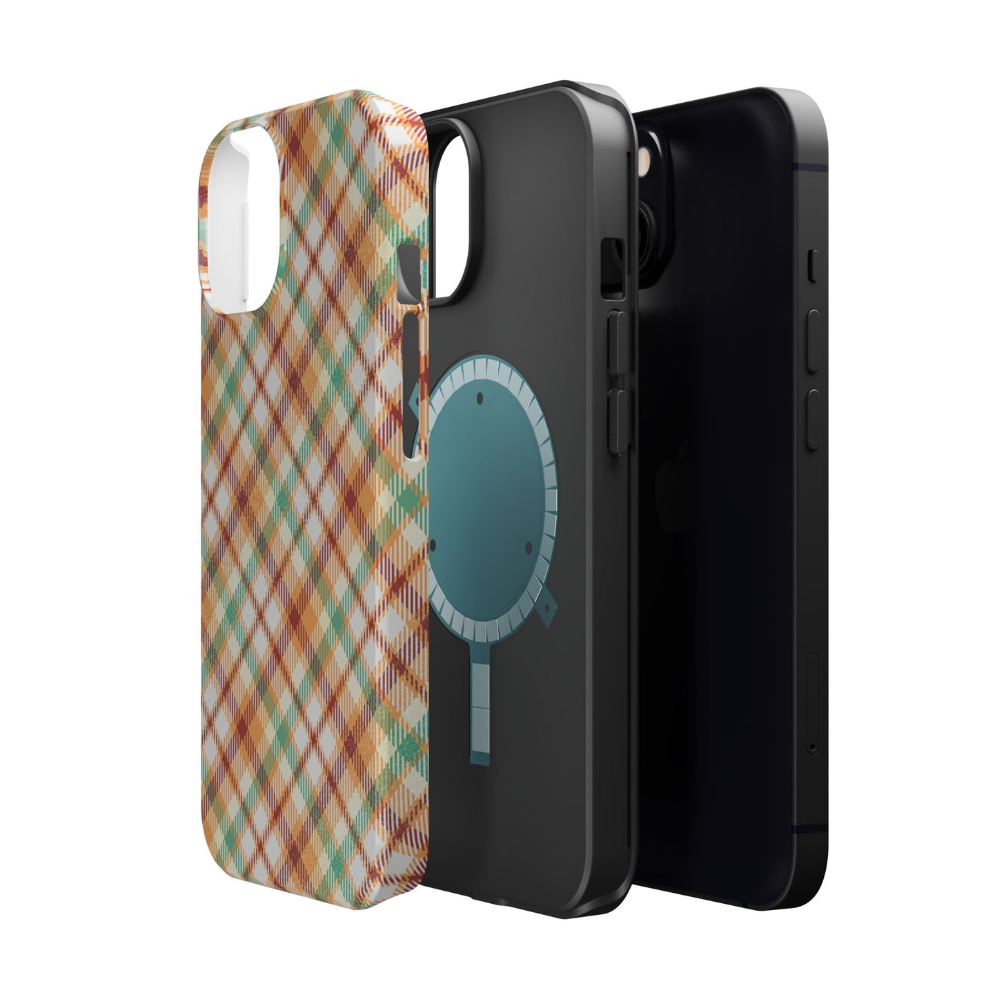 MagSafe Case - Autumn Harvest Plaid Design - BOGO Cases