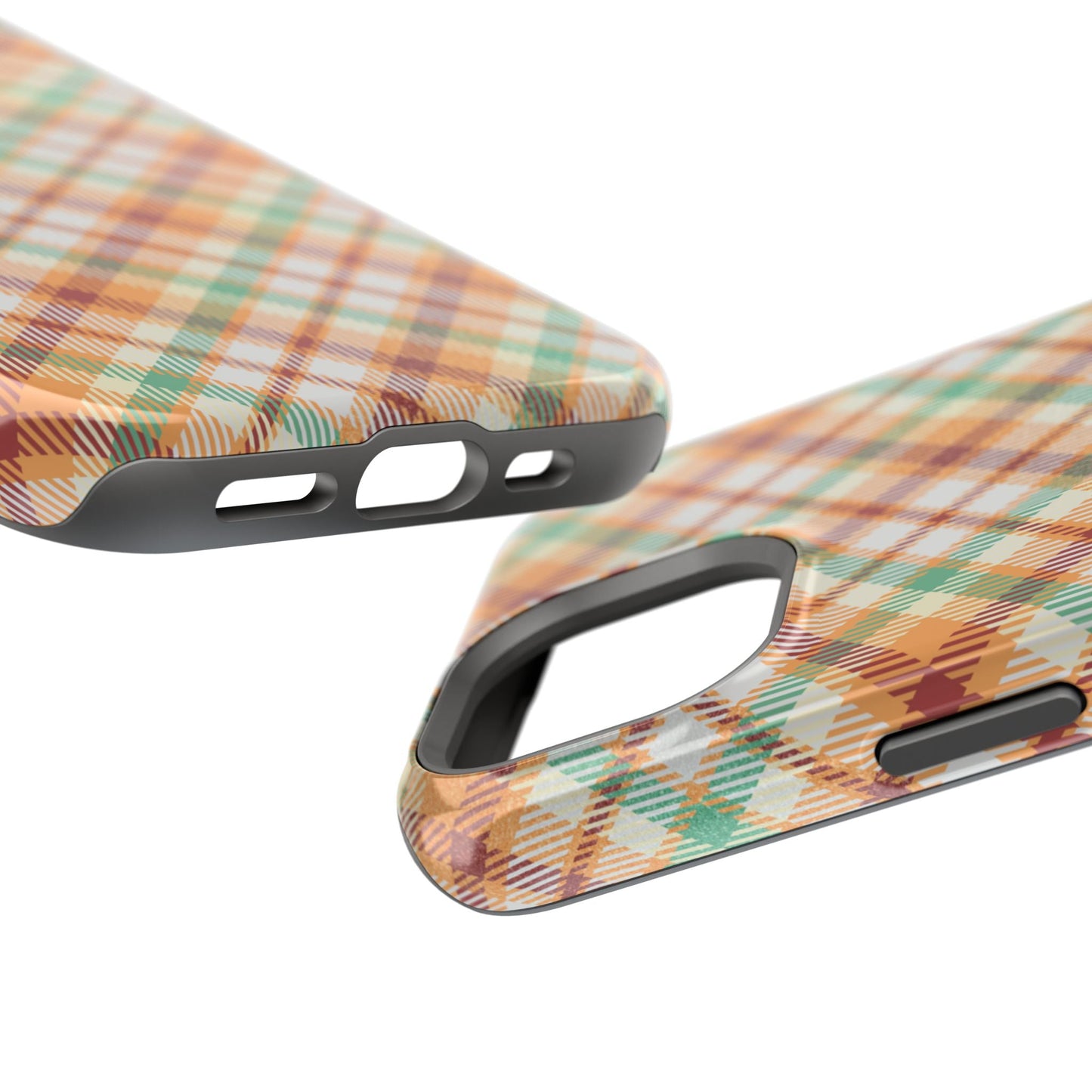 MagSafe Case - Autumn Harvest Plaid Design - BOGO Cases
