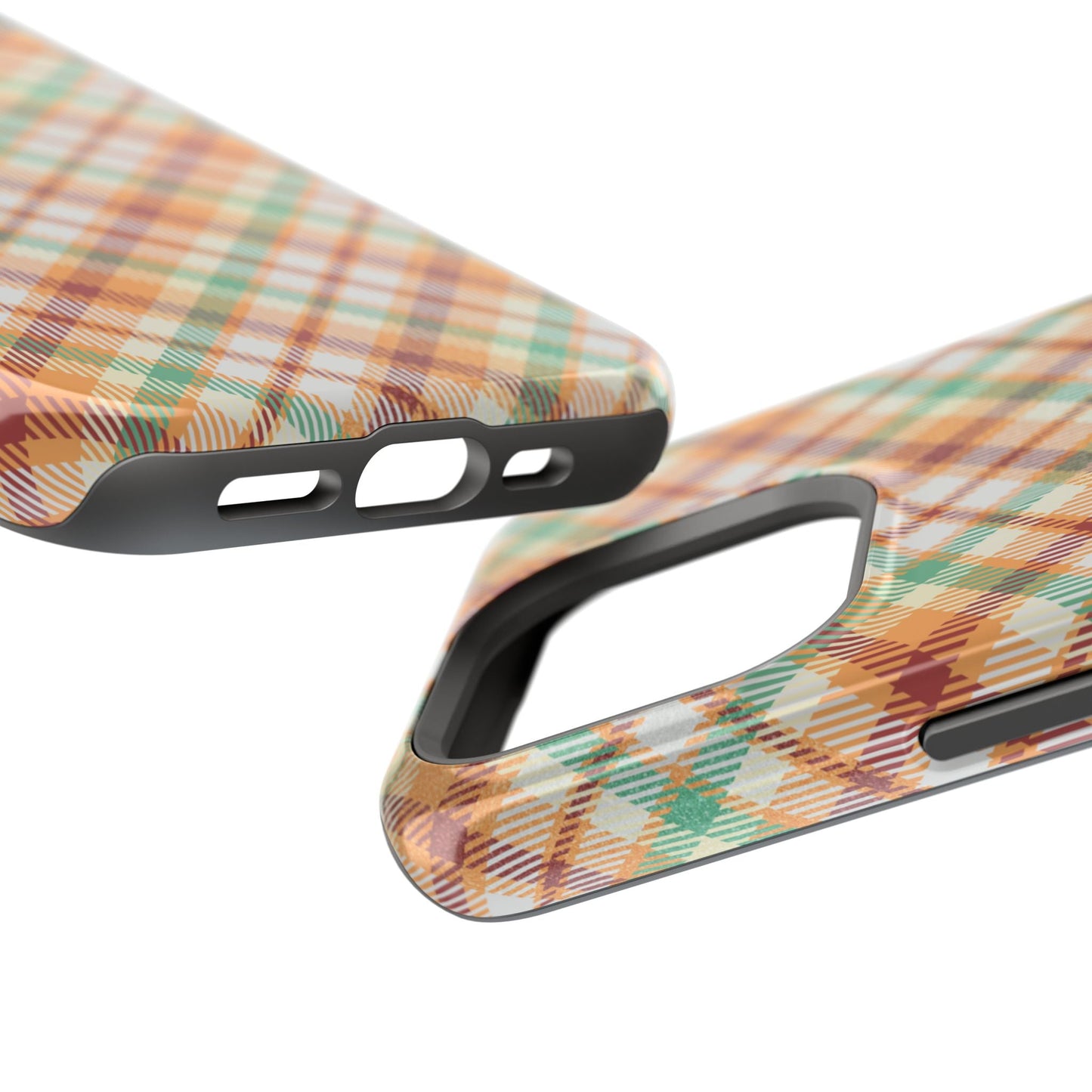 MagSafe Case - Autumn Harvest Plaid Design - BOGO Cases