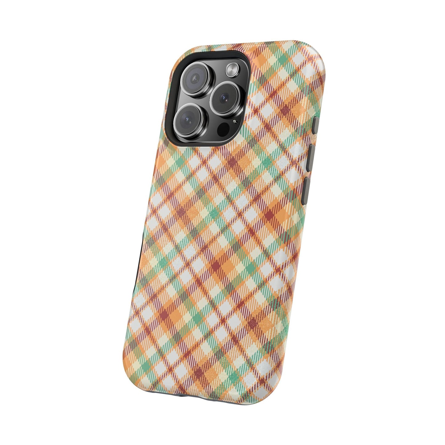 MagSafe Case - Autumn Harvest Plaid Design - BOGO Cases
