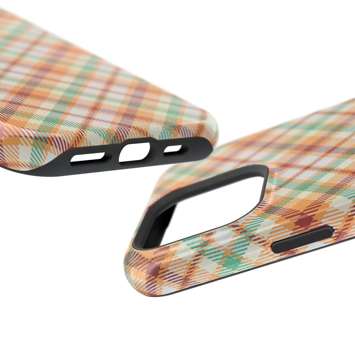 MagSafe Case - Autumn Harvest Plaid Design - BOGO Cases