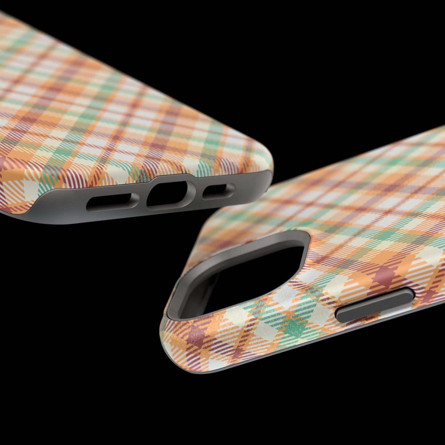 MagSafe Case - Autumn Harvest Plaid Design - BOGO Cases