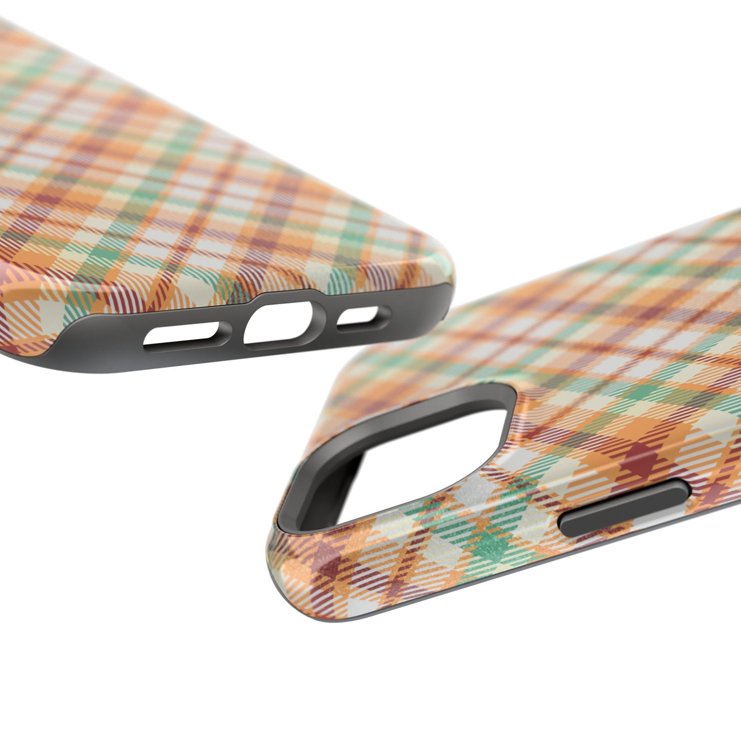 MagSafe Case - Autumn Harvest Plaid Design - BOGO Cases