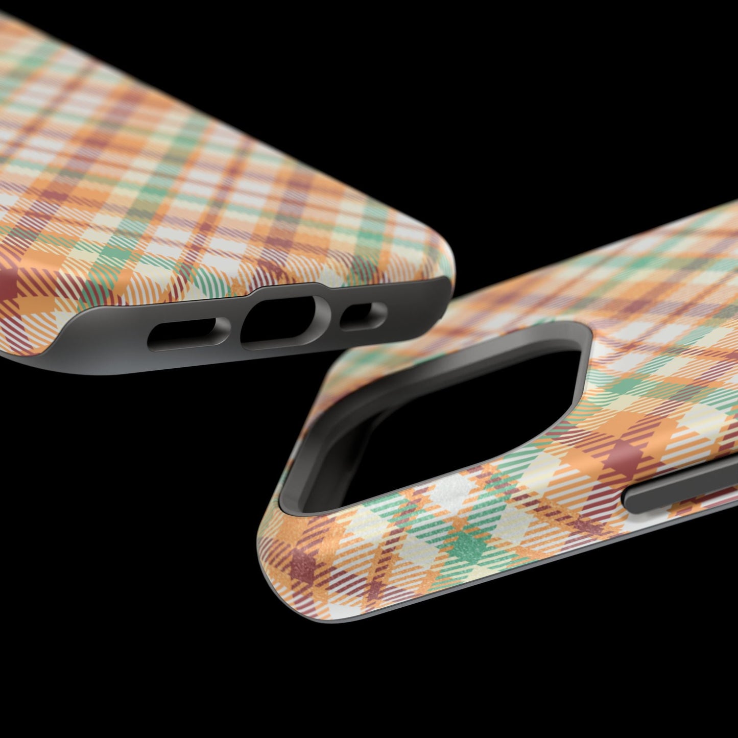 MagSafe Case - Autumn Harvest Plaid Design - BOGO Cases