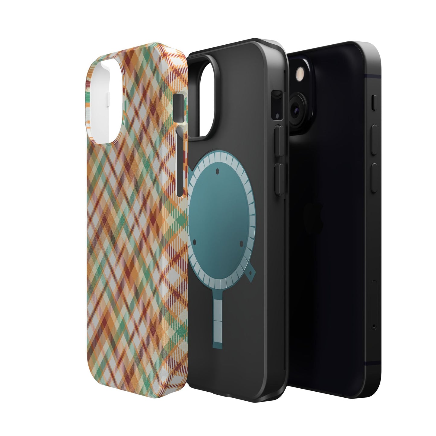 MagSafe Case - Autumn Harvest Plaid Design - BOGO Cases
