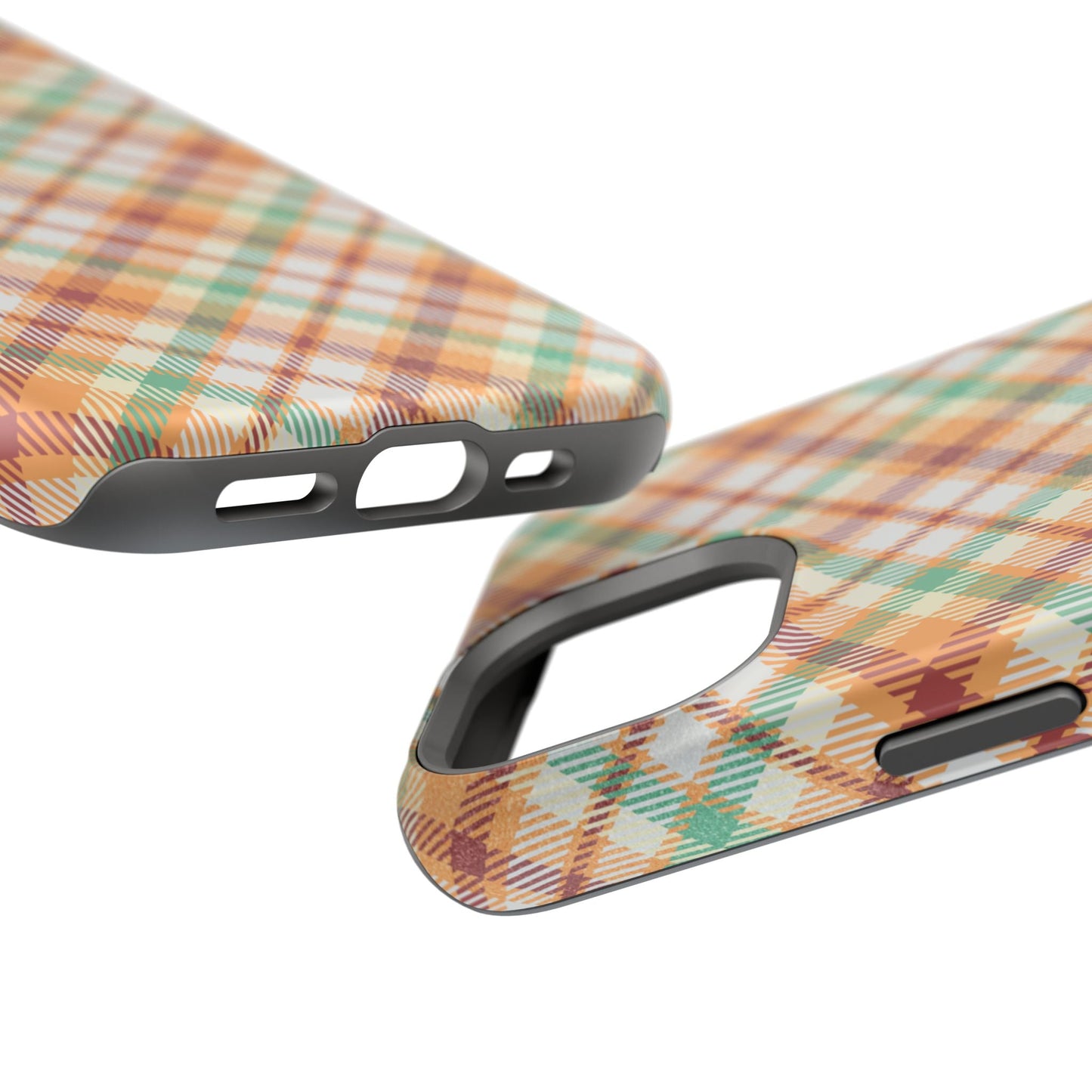 MagSafe Case - Autumn Harvest Plaid Design - BOGO Cases