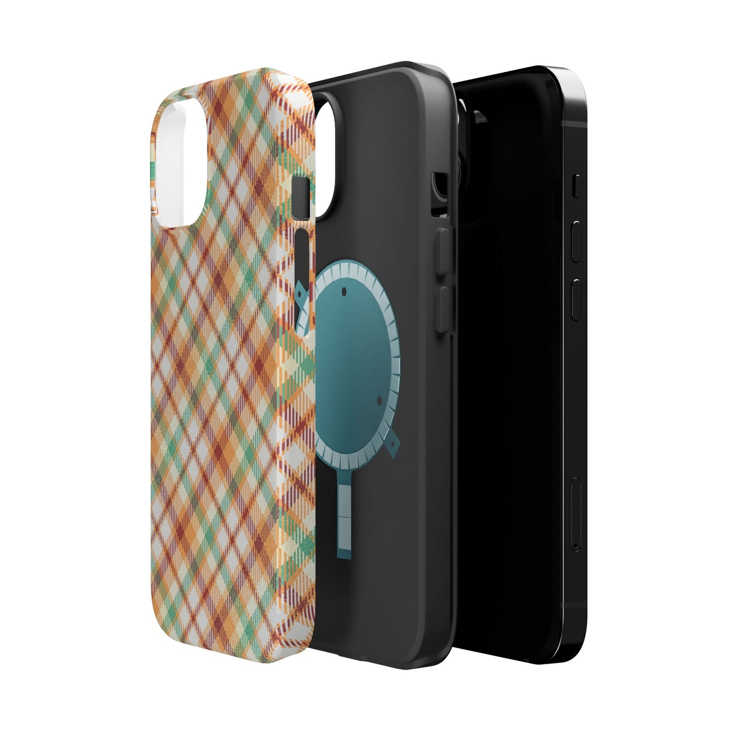 MagSafe Case - Autumn Harvest Plaid Design - BOGO Cases