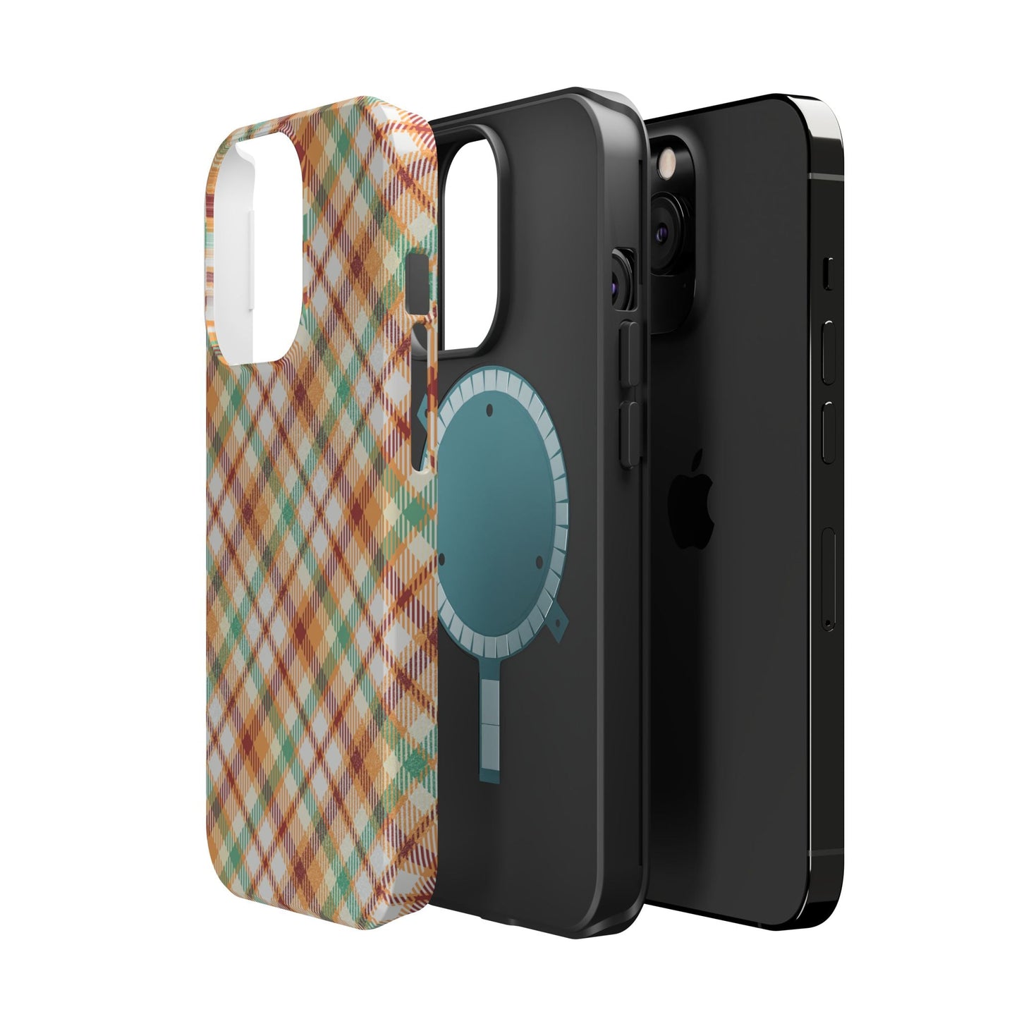 MagSafe Case - Autumn Harvest Plaid Design - BOGO Cases