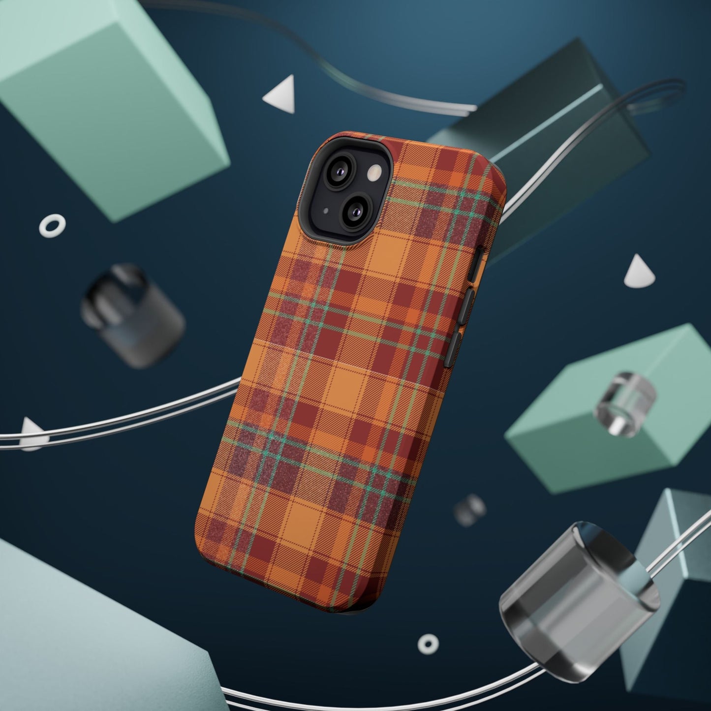 MagSafe Case - Autumn Tartan Plaid Design - BOGO Cases