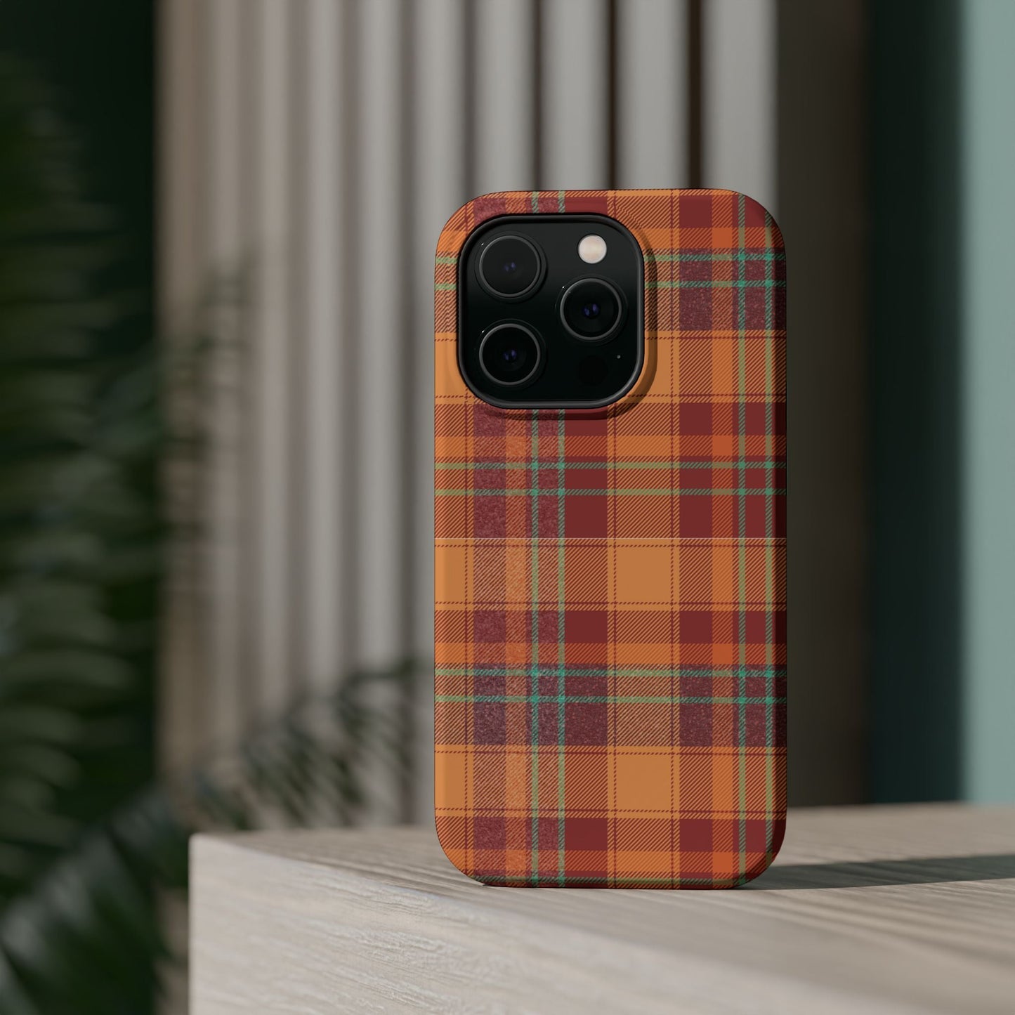 MagSafe Case - Autumn Tartan Plaid Design - BOGO Cases