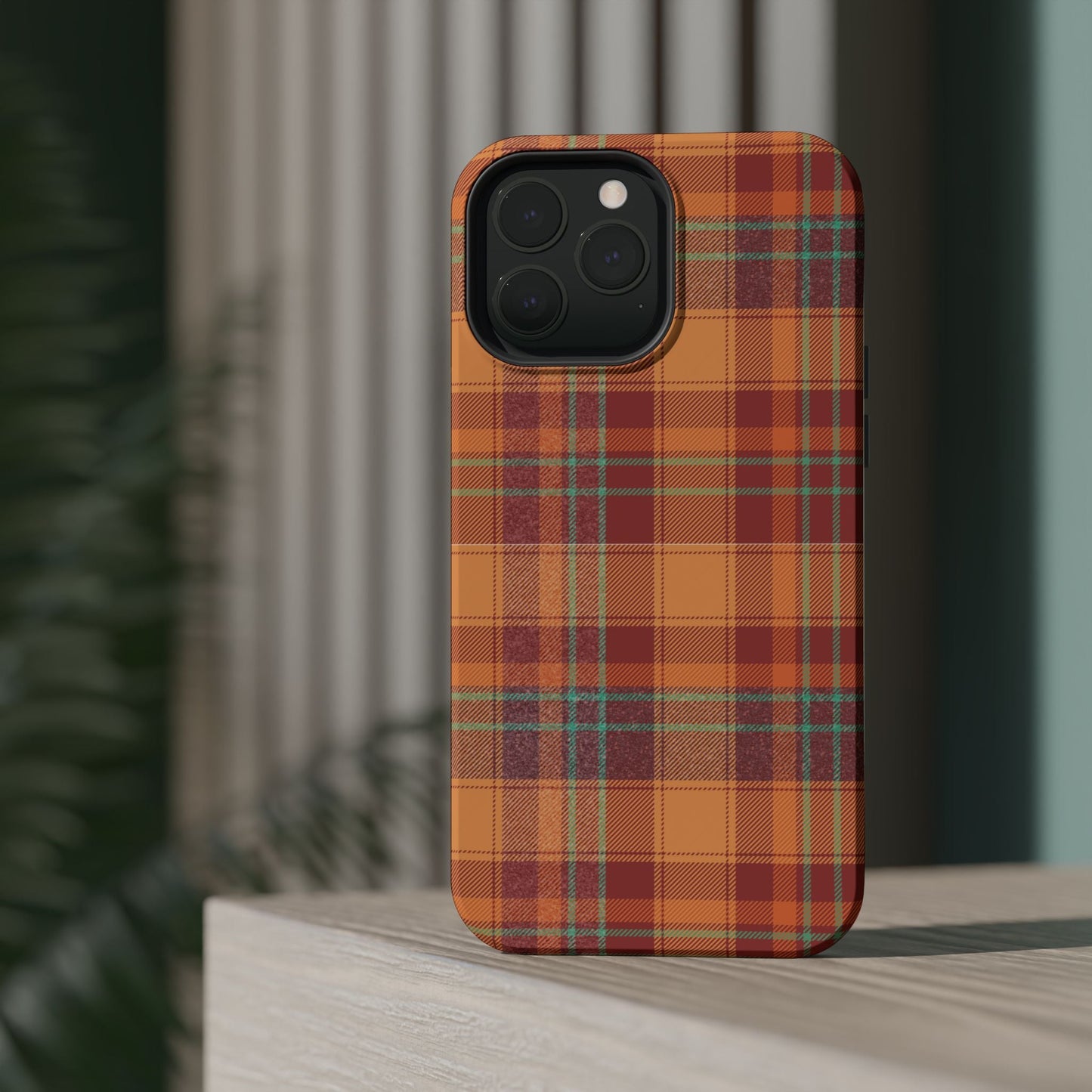 MagSafe Case - Autumn Tartan Plaid Design - BOGO Cases