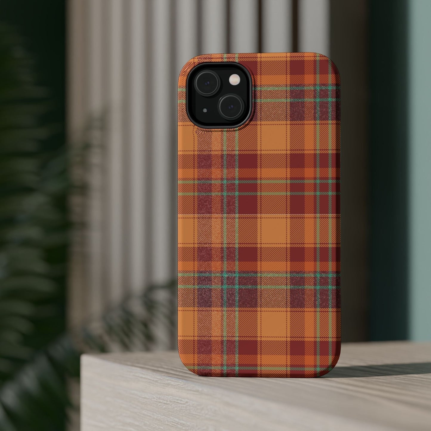 MagSafe Case - Autumn Tartan Plaid Design - BOGO Cases