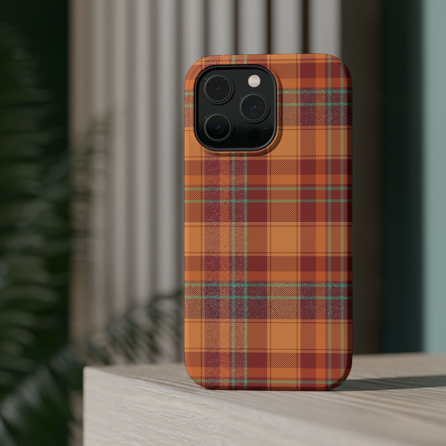 MagSafe Case - Autumn Tartan Plaid Design - BOGO Cases