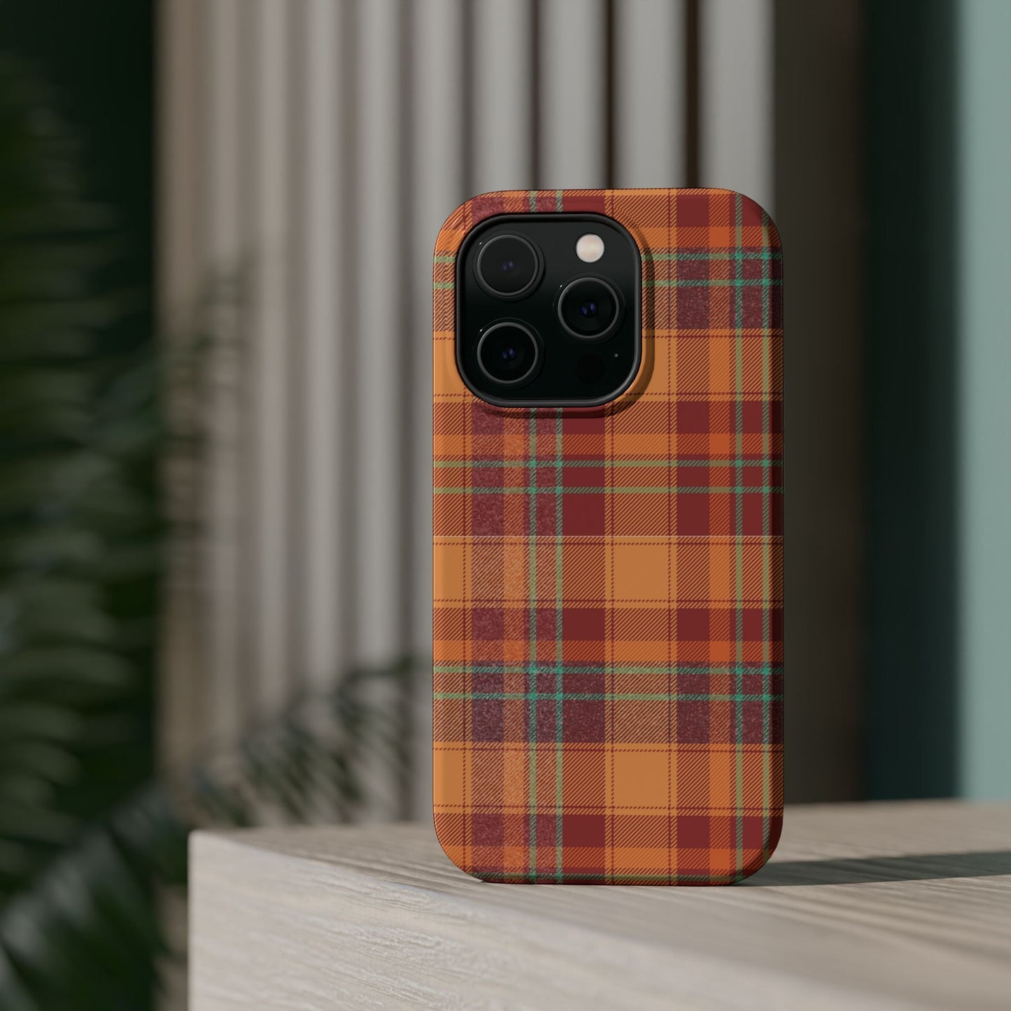 MagSafe Case - Autumn Tartan Plaid Design - BOGO Cases