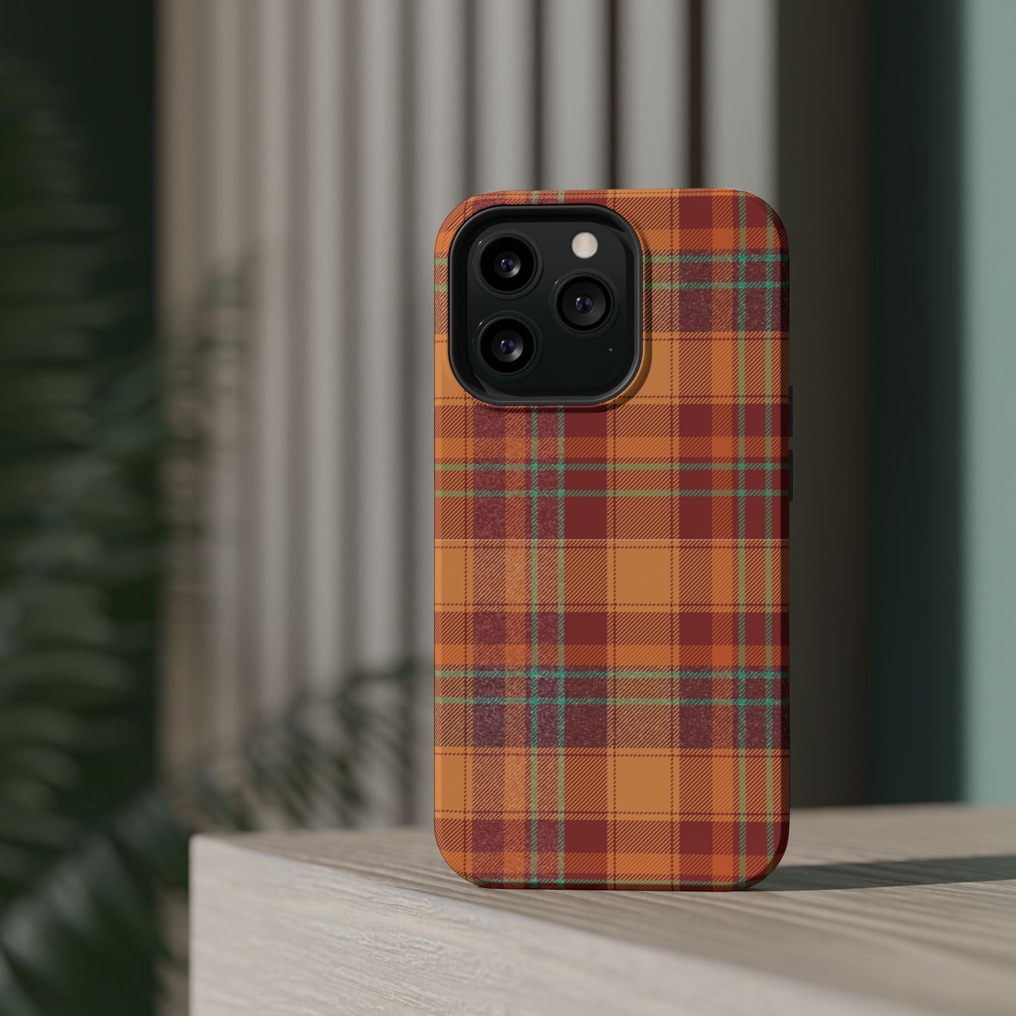 MagSafe Case - Autumn Tartan Plaid Design - BOGO Cases