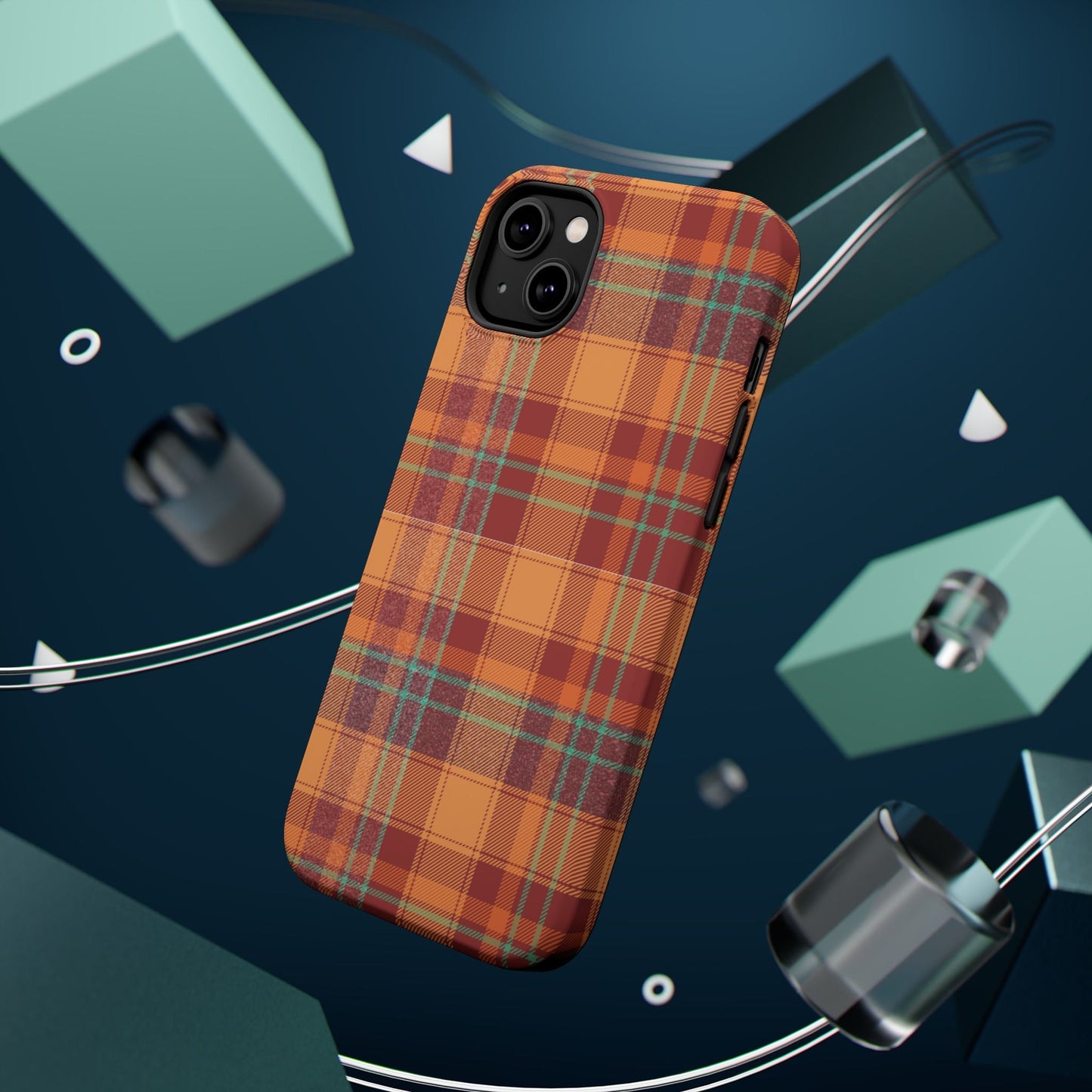 MagSafe Case - Autumn Tartan Plaid Design - BOGO Cases
