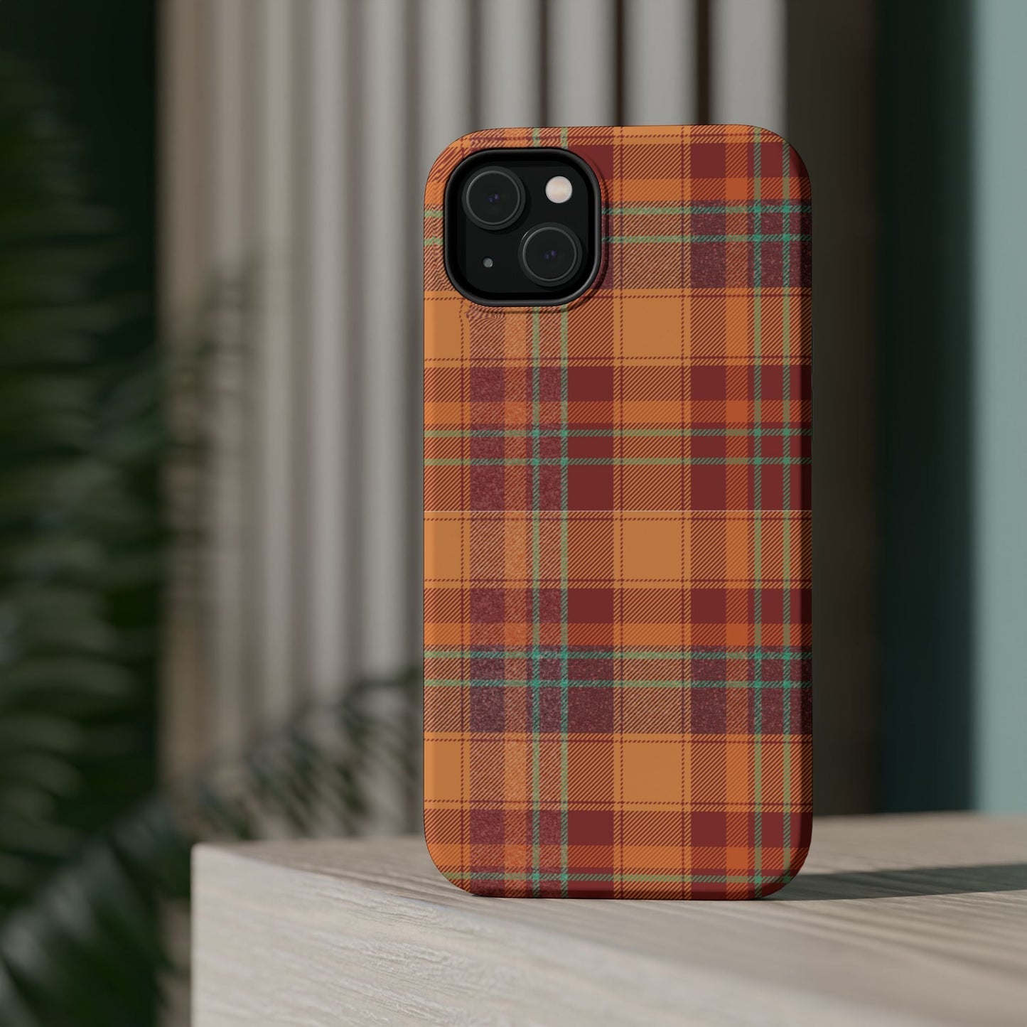MagSafe Case - Autumn Tartan Plaid Design - BOGO Cases