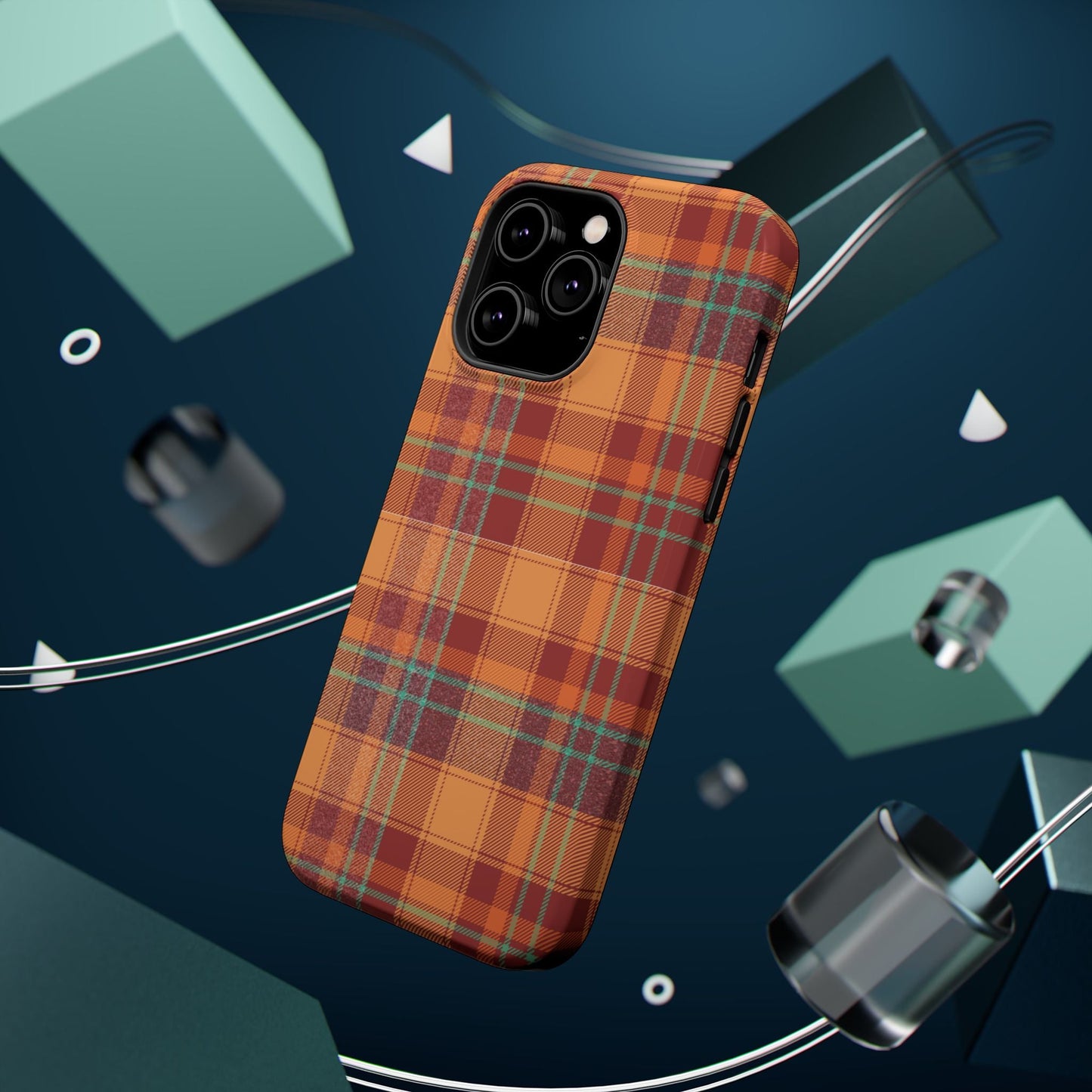 MagSafe Case - Autumn Tartan Plaid Design - BOGO Cases