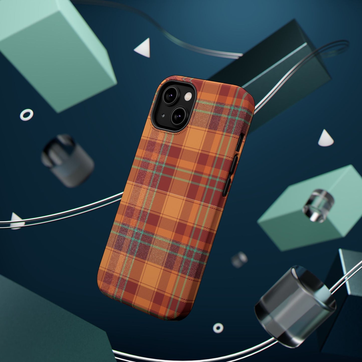 MagSafe Case - Autumn Tartan Plaid Design - BOGO Cases