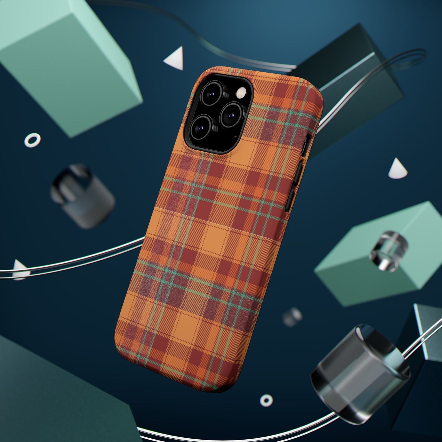 MagSafe Case - Autumn Tartan Plaid Design - BOGO Cases