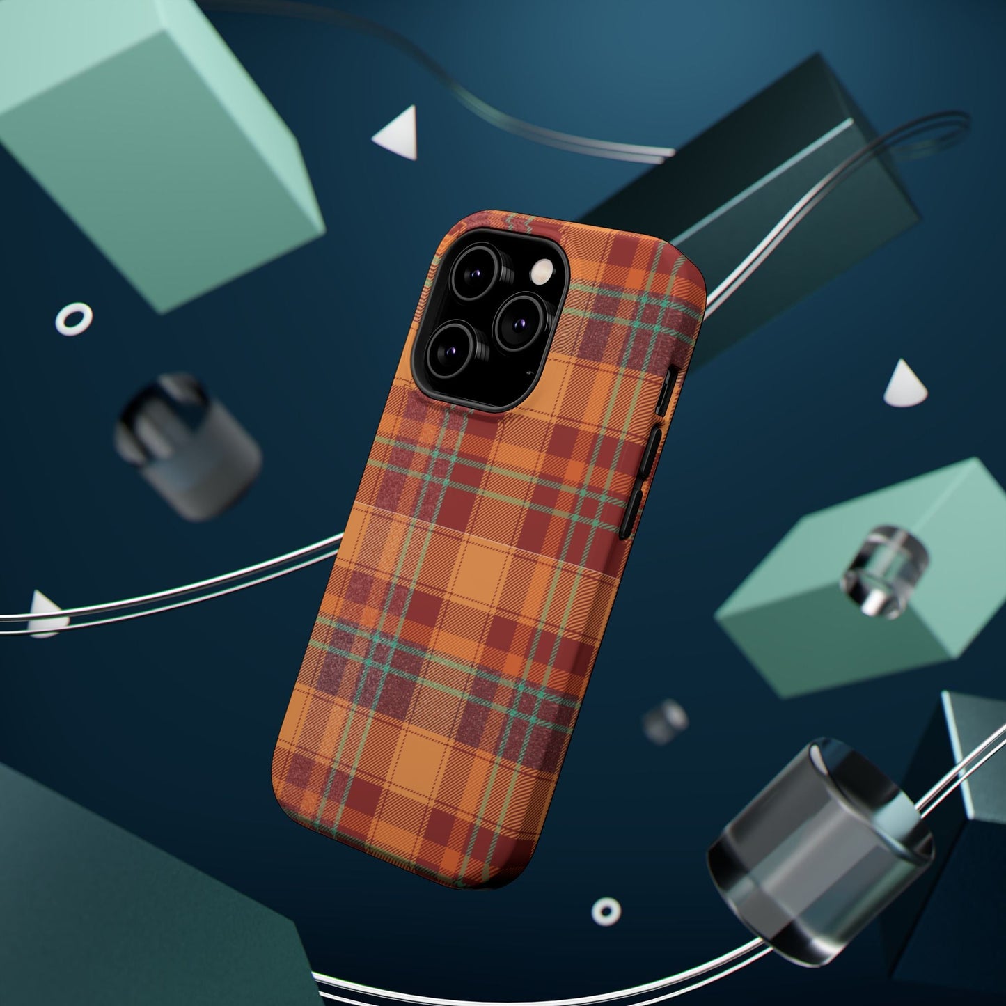 MagSafe Case - Autumn Tartan Plaid Design - BOGO Cases