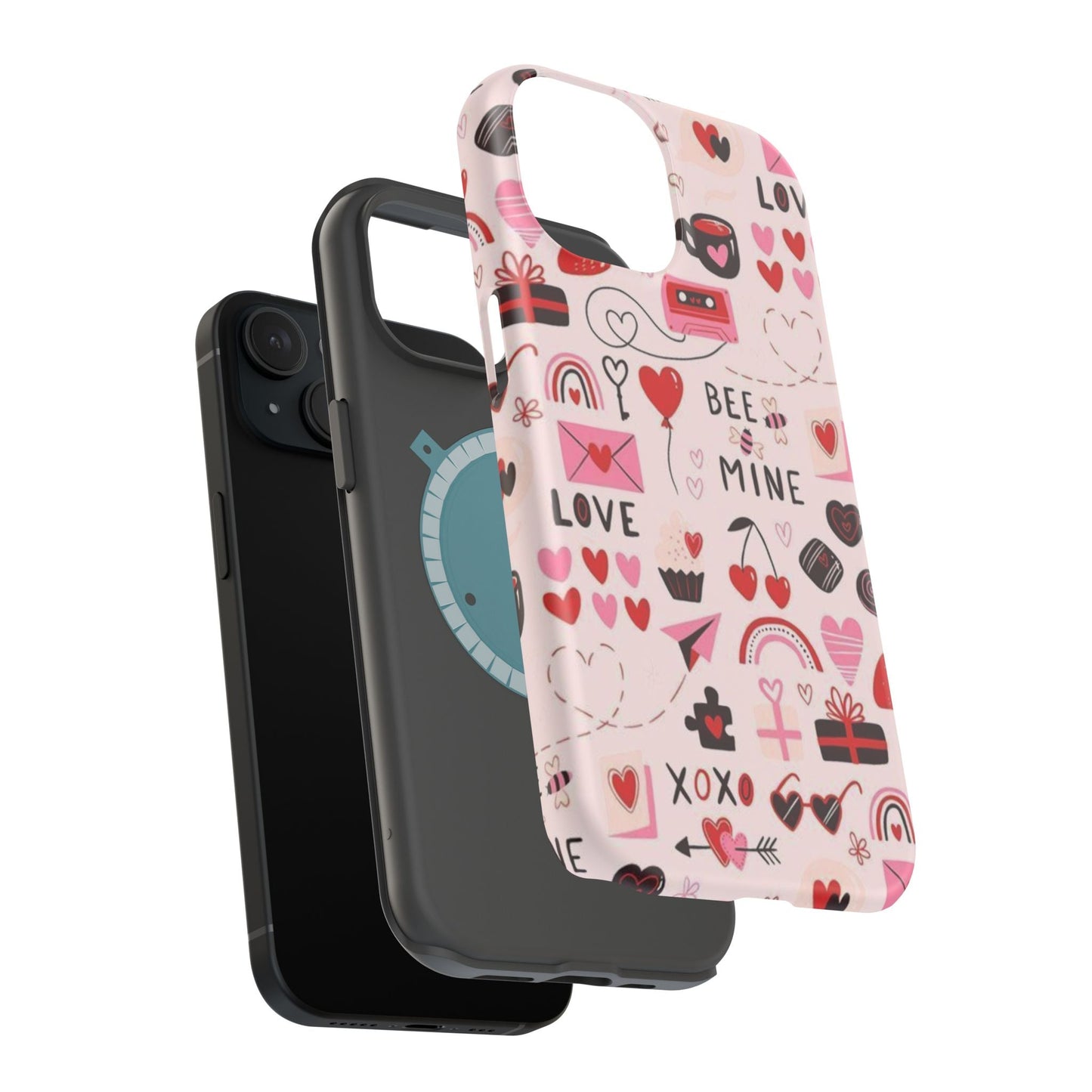 MagSafe Case: Bee Mine Love Doodles - BOGO Cases