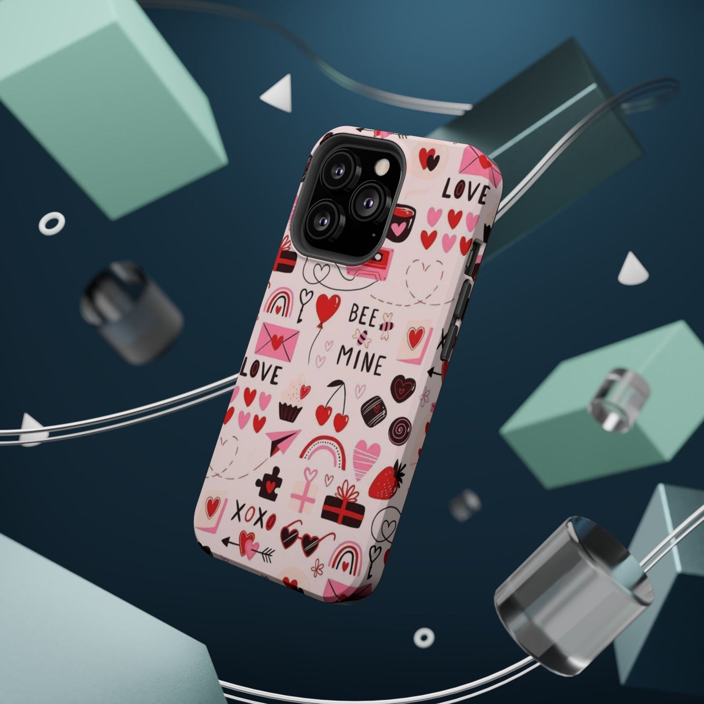 MagSafe Case: Bee Mine Love Doodles - BOGO Cases