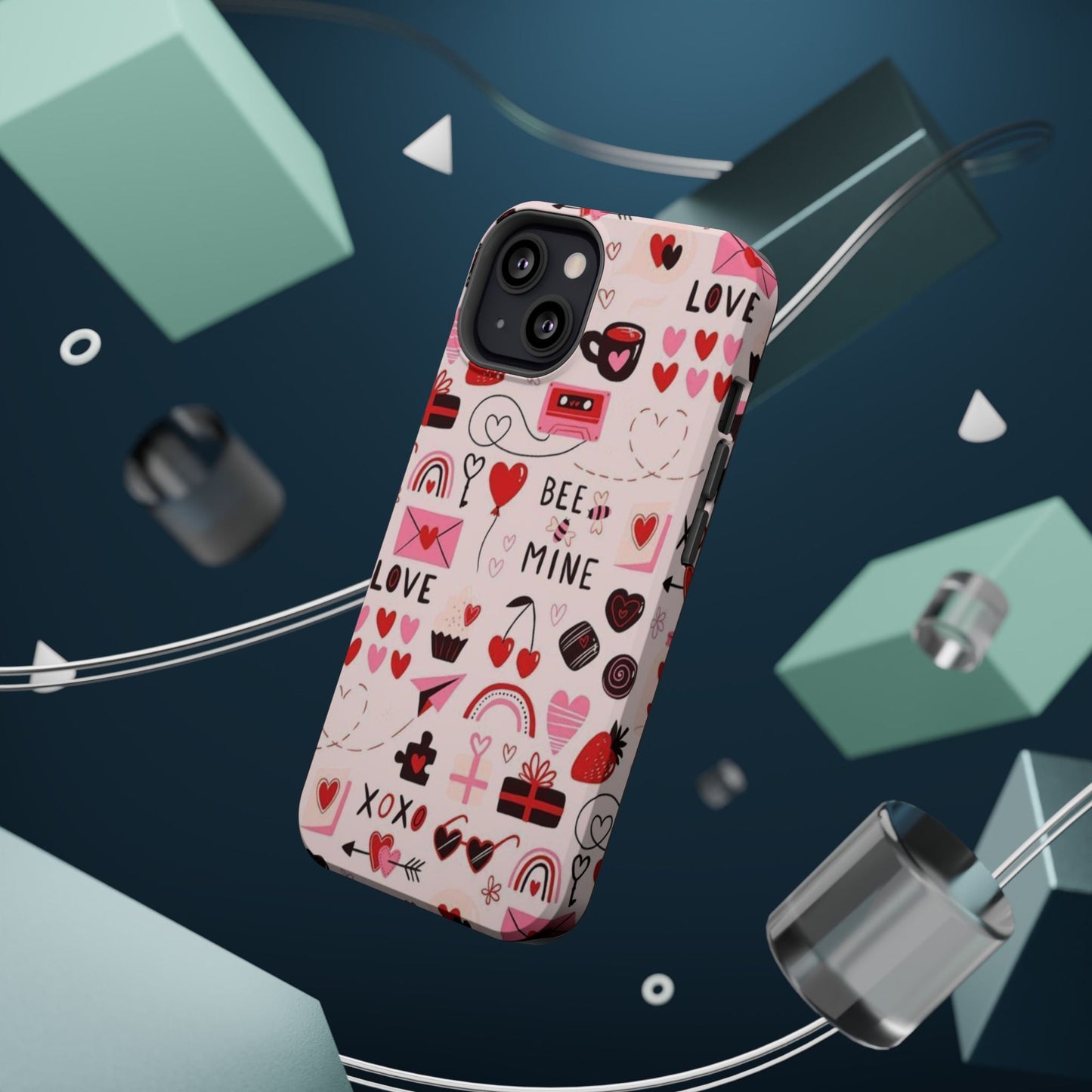 MagSafe Case: Bee Mine Love Doodles - BOGO Cases