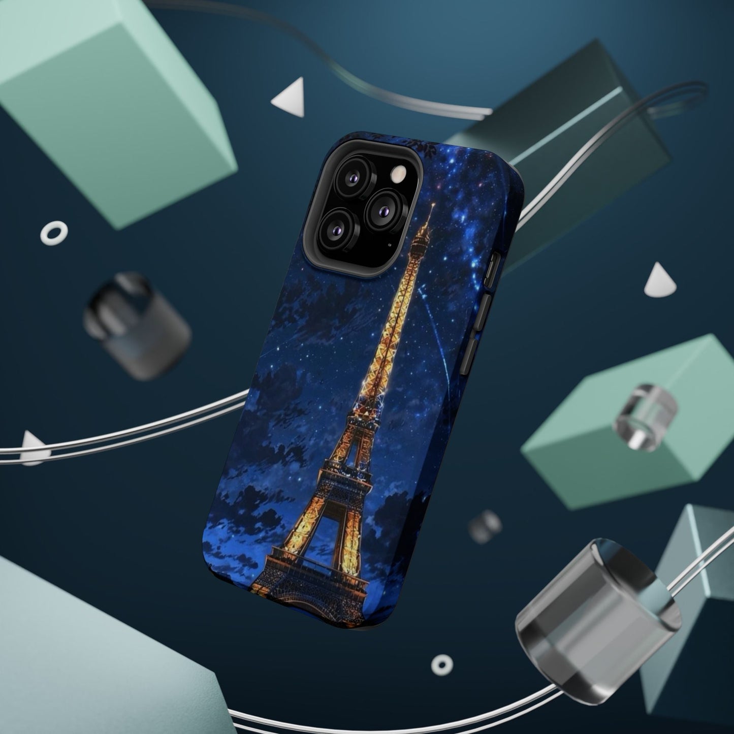 MagSafe Case - Eiffel Tower Under Starlit Sky Design - BOGO Cases