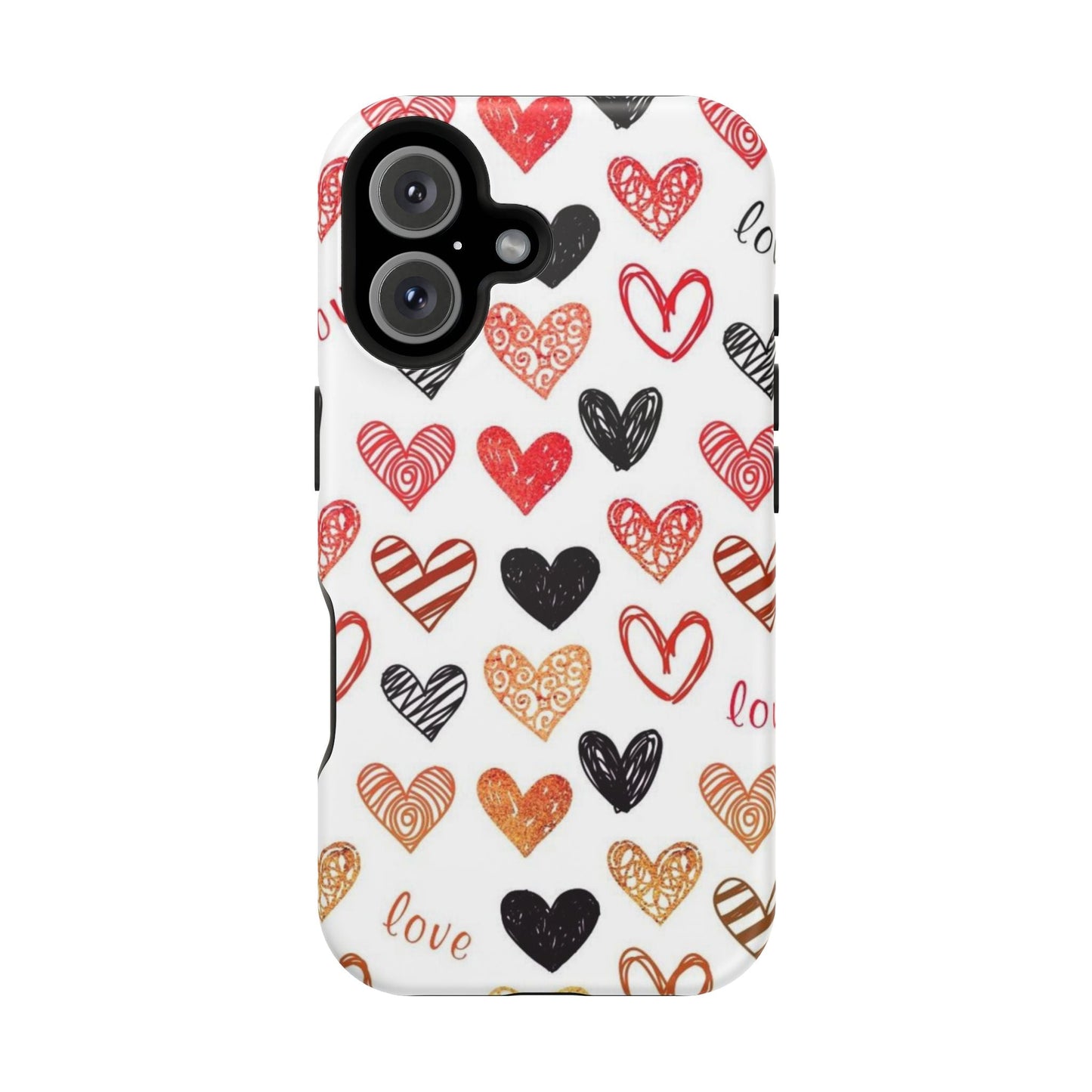 MagSafe Case: Hand - Drawn Hearts & Love - BOGO Cases