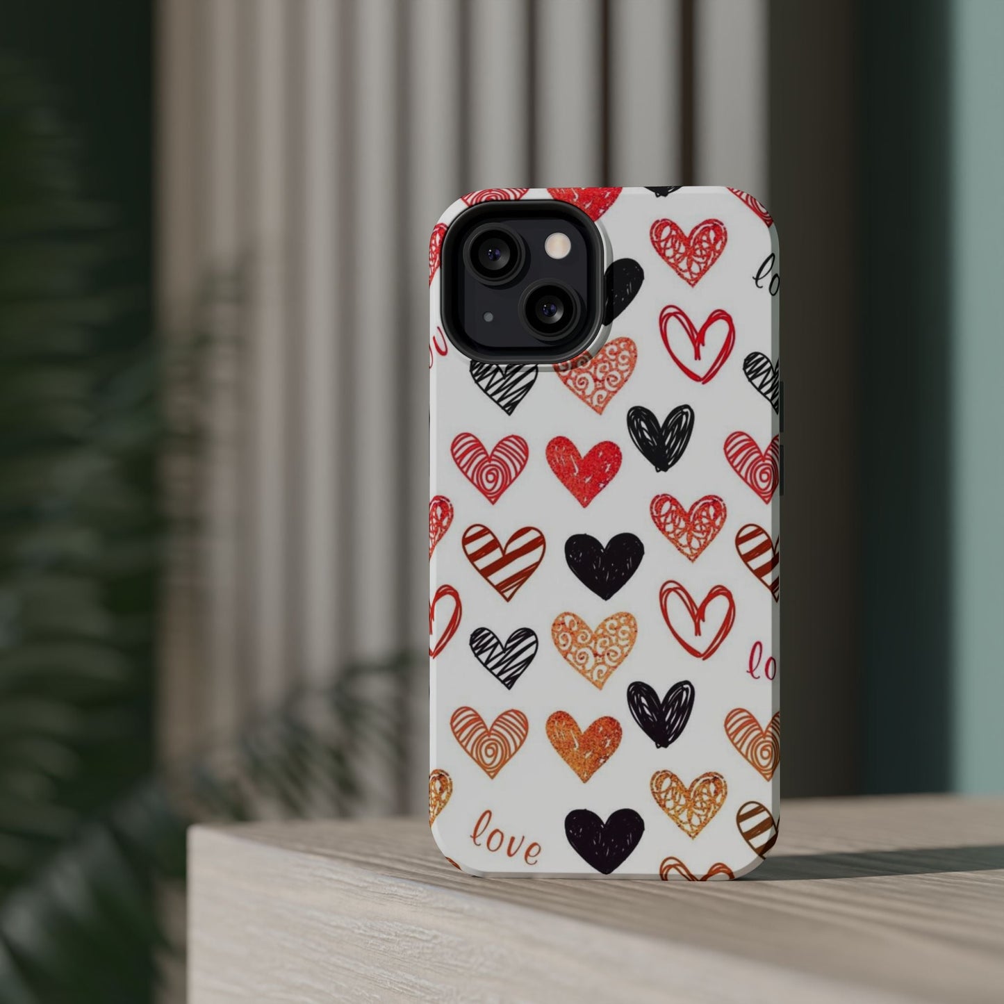 MagSafe Case: Hand - Drawn Hearts & Love - BOGO Cases