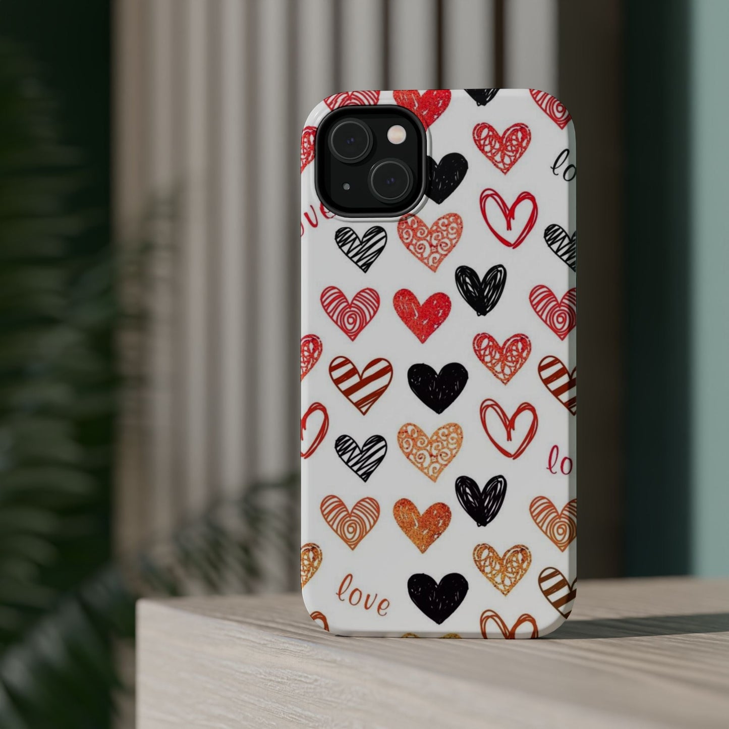 MagSafe Case: Hand - Drawn Hearts & Love - BOGO Cases