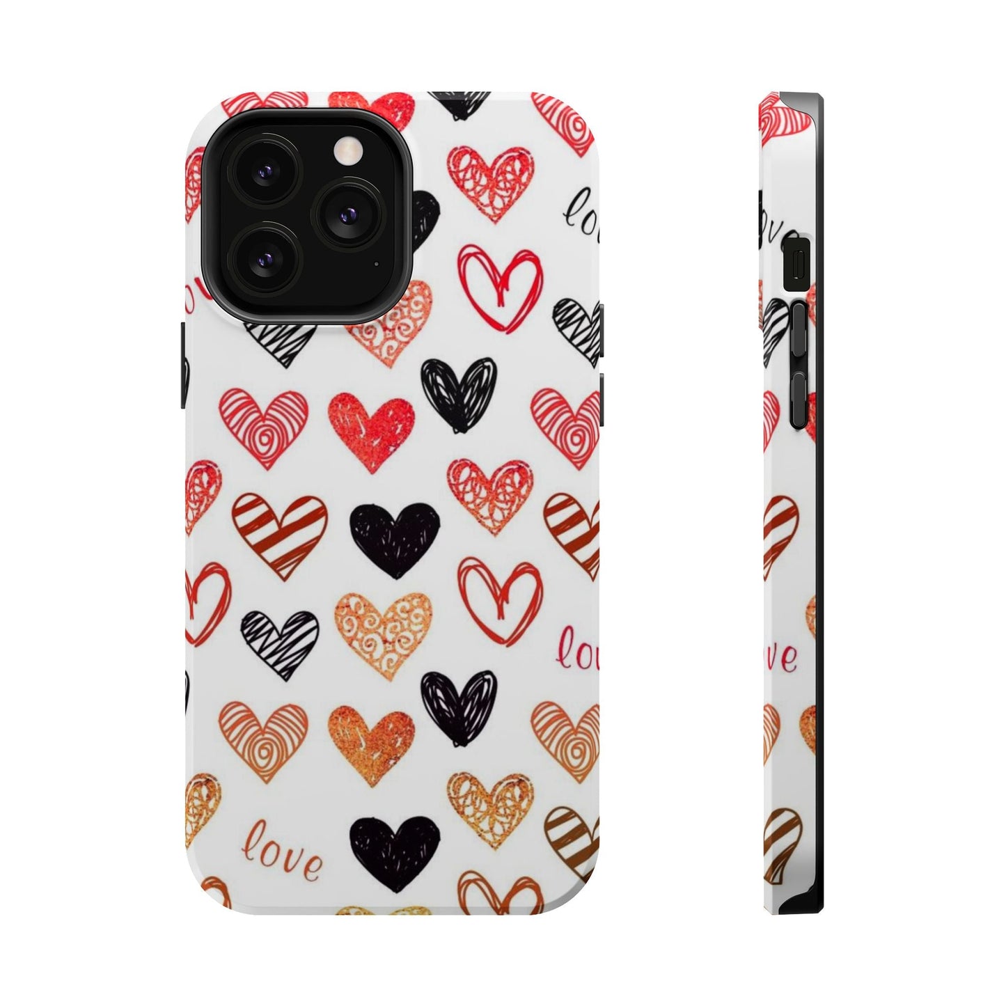 MagSafe Case: Hand - Drawn Hearts & Love - BOGO Cases
