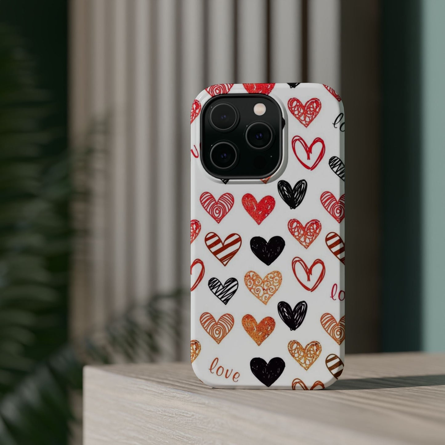 MagSafe Case: Hand - Drawn Hearts & Love - BOGO Cases