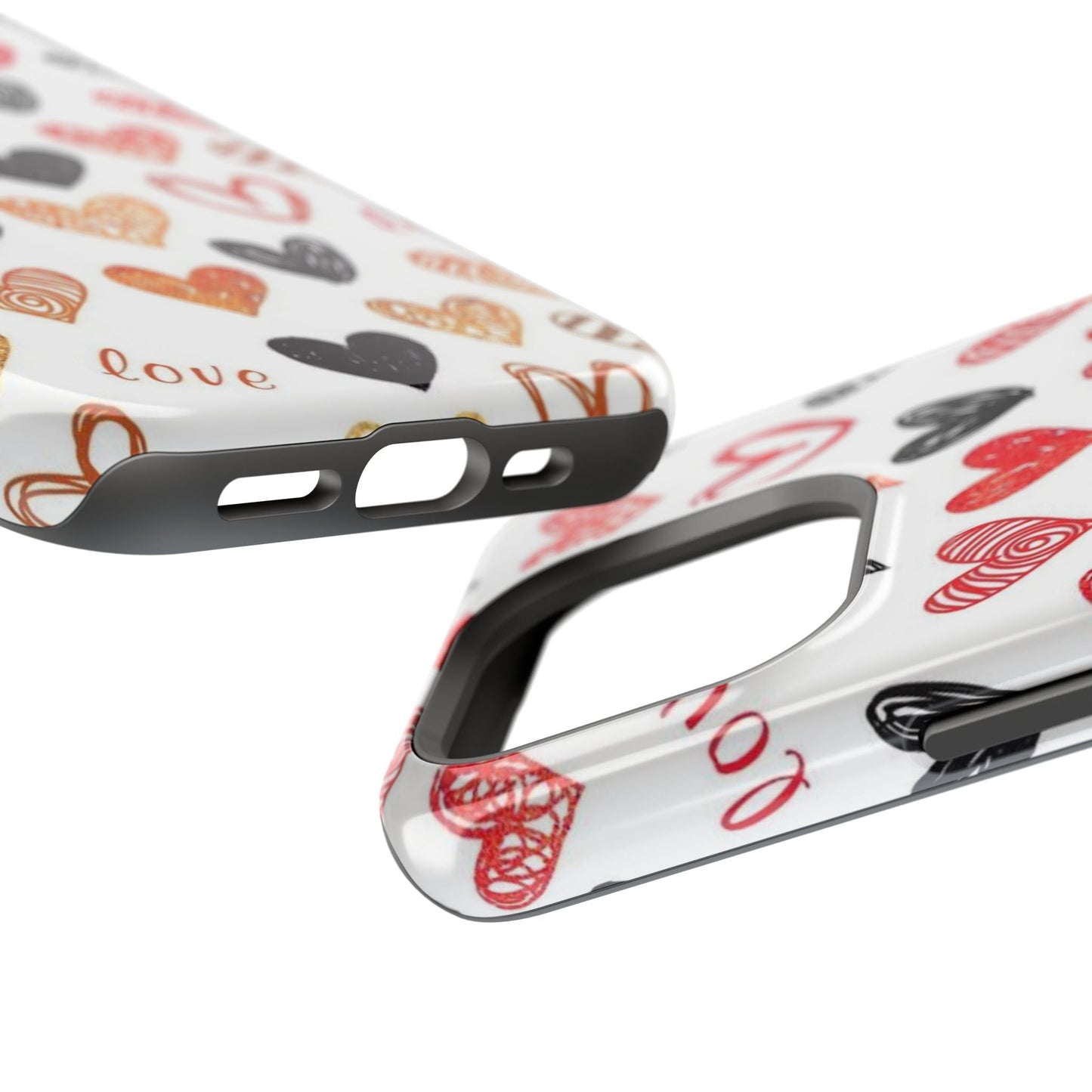 MagSafe Case: Hand - Drawn Hearts & Love - BOGO Cases