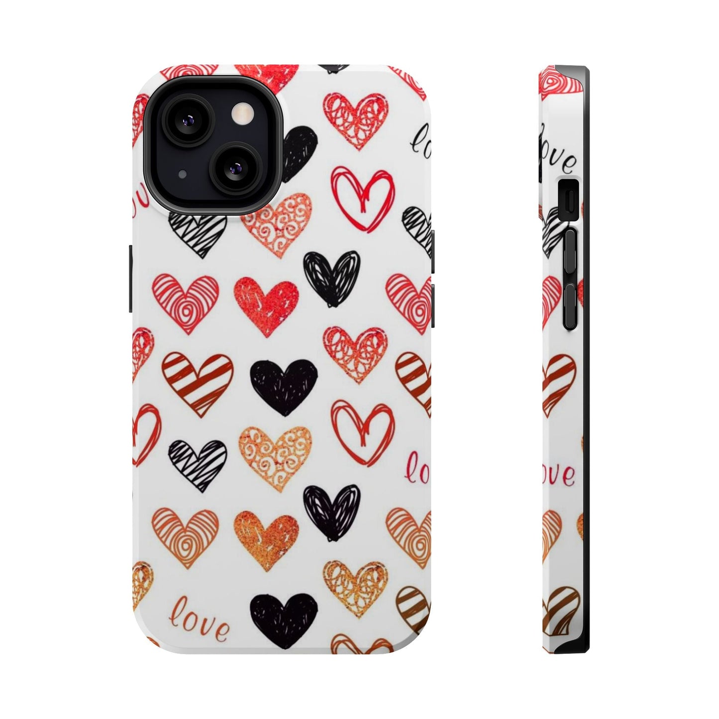 MagSafe Case: Hand - Drawn Hearts & Love - BOGO Cases