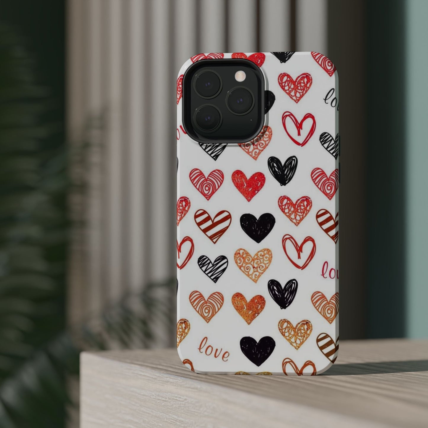 MagSafe Case: Hand - Drawn Hearts & Love - BOGO Cases
