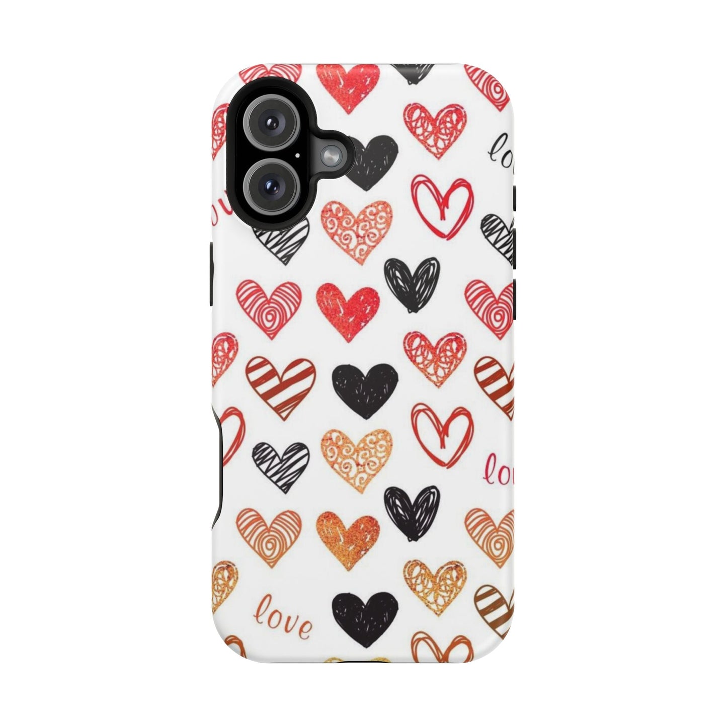 MagSafe Case: Hand - Drawn Hearts & Love - BOGO Cases
