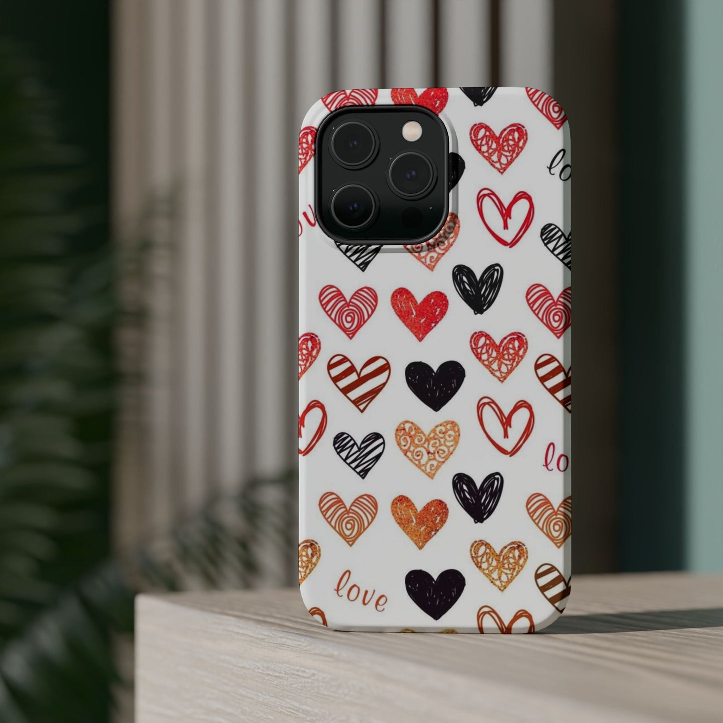 MagSafe Case: Hand - Drawn Hearts & Love - BOGO Cases
