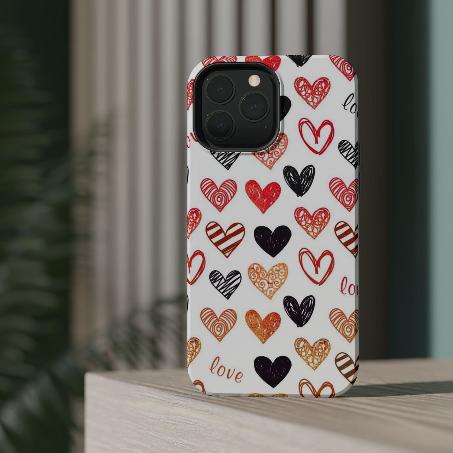 MagSafe Case: Hand - Drawn Hearts & Love - BOGO Cases