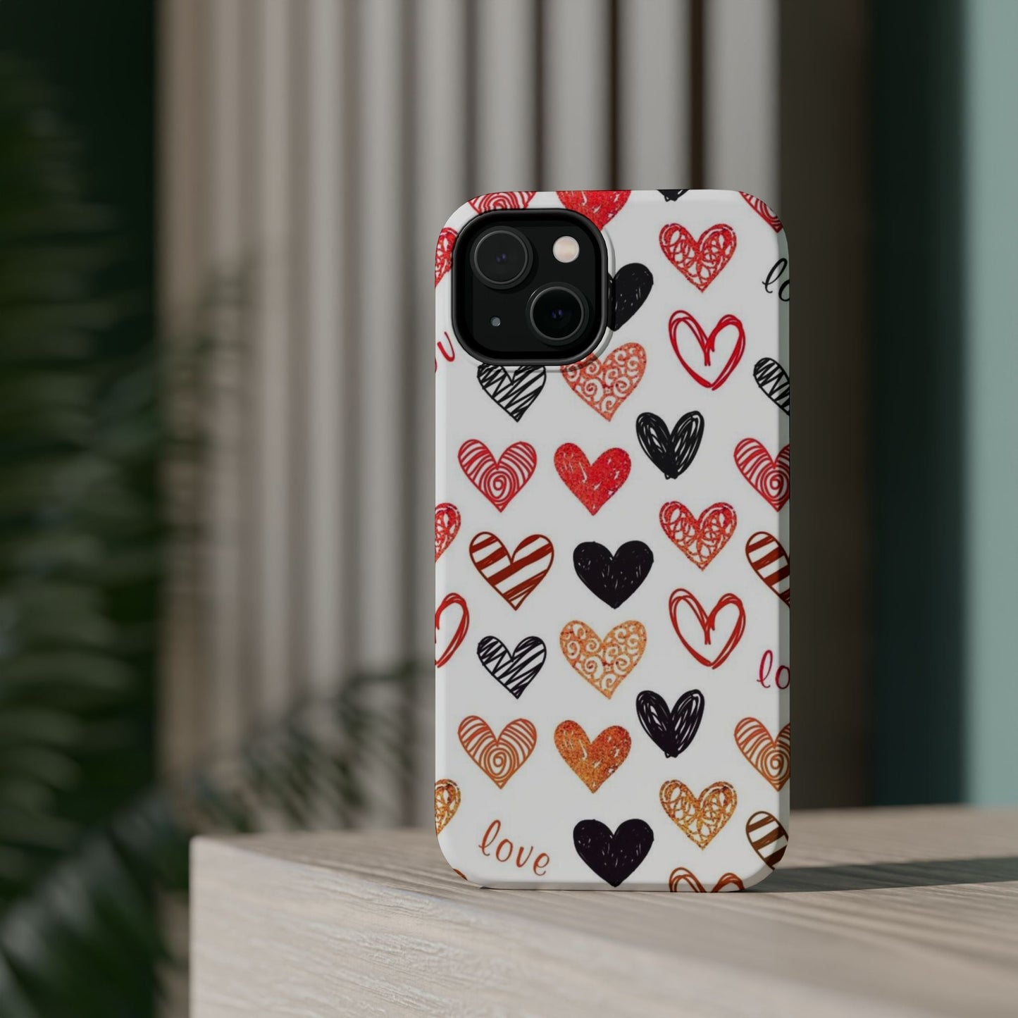 MagSafe Case: Hand - Drawn Hearts & Love - BOGO Cases