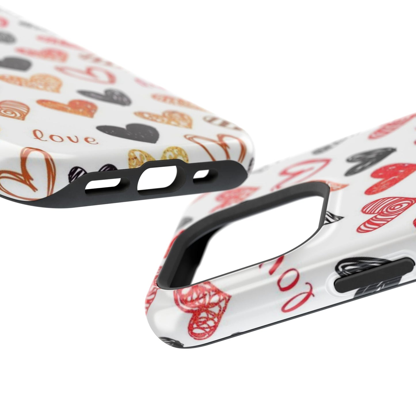 MagSafe Case: Hand - Drawn Hearts & Love - BOGO Cases