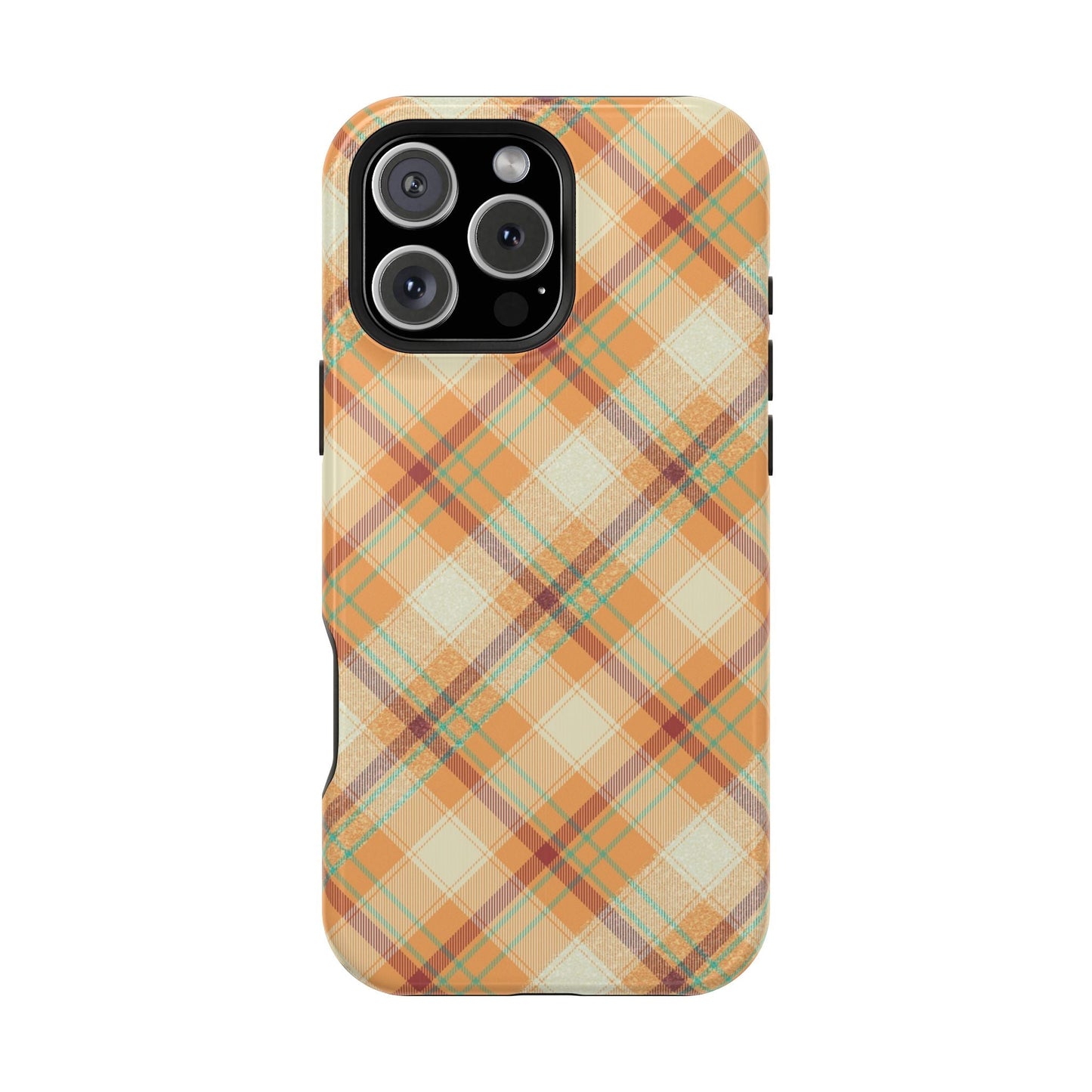 MagSafe Case - Warm Autumn Plaid Design - BOGO Cases