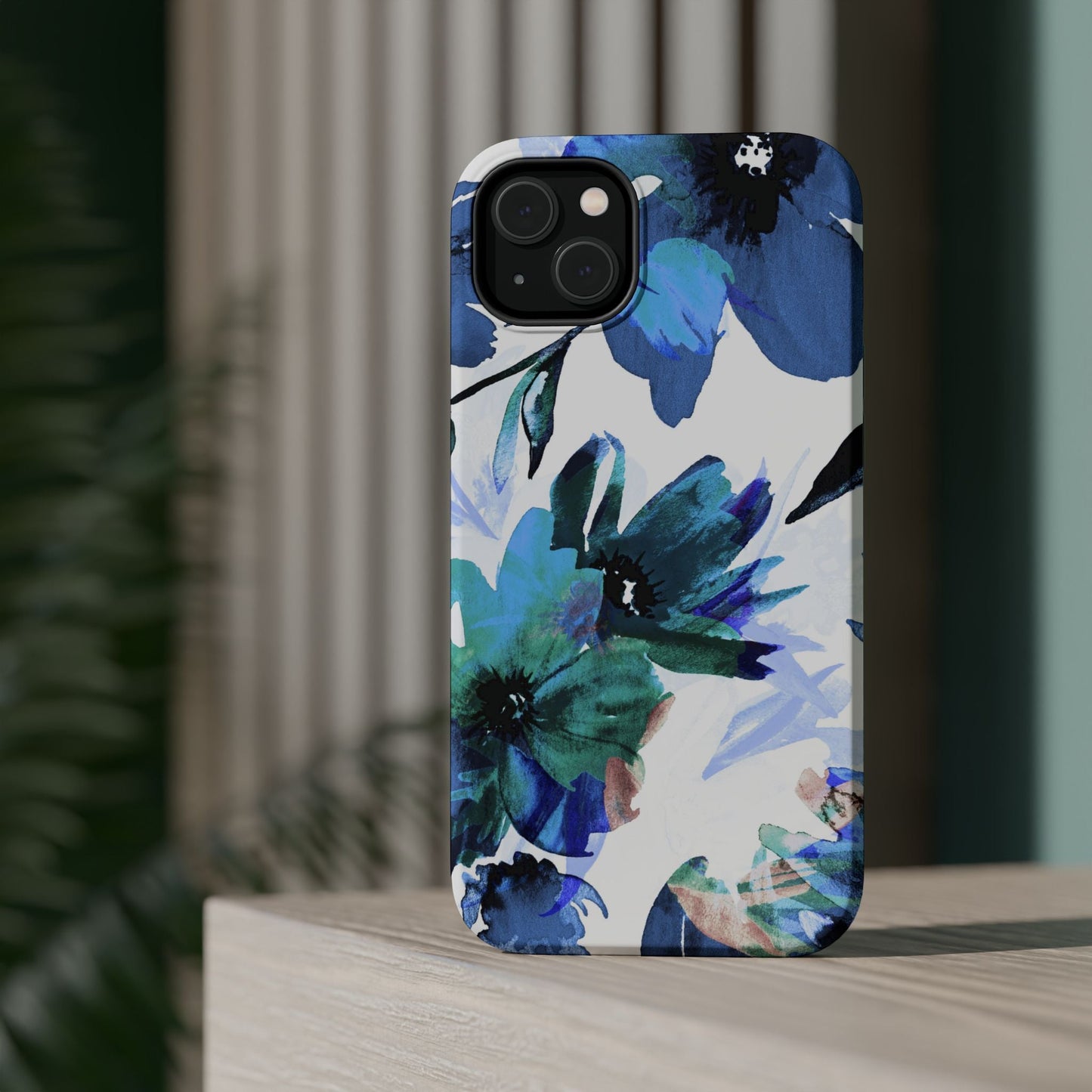 MagSafe iPhone Case – Serene Blue Blossom - BOGO Cases