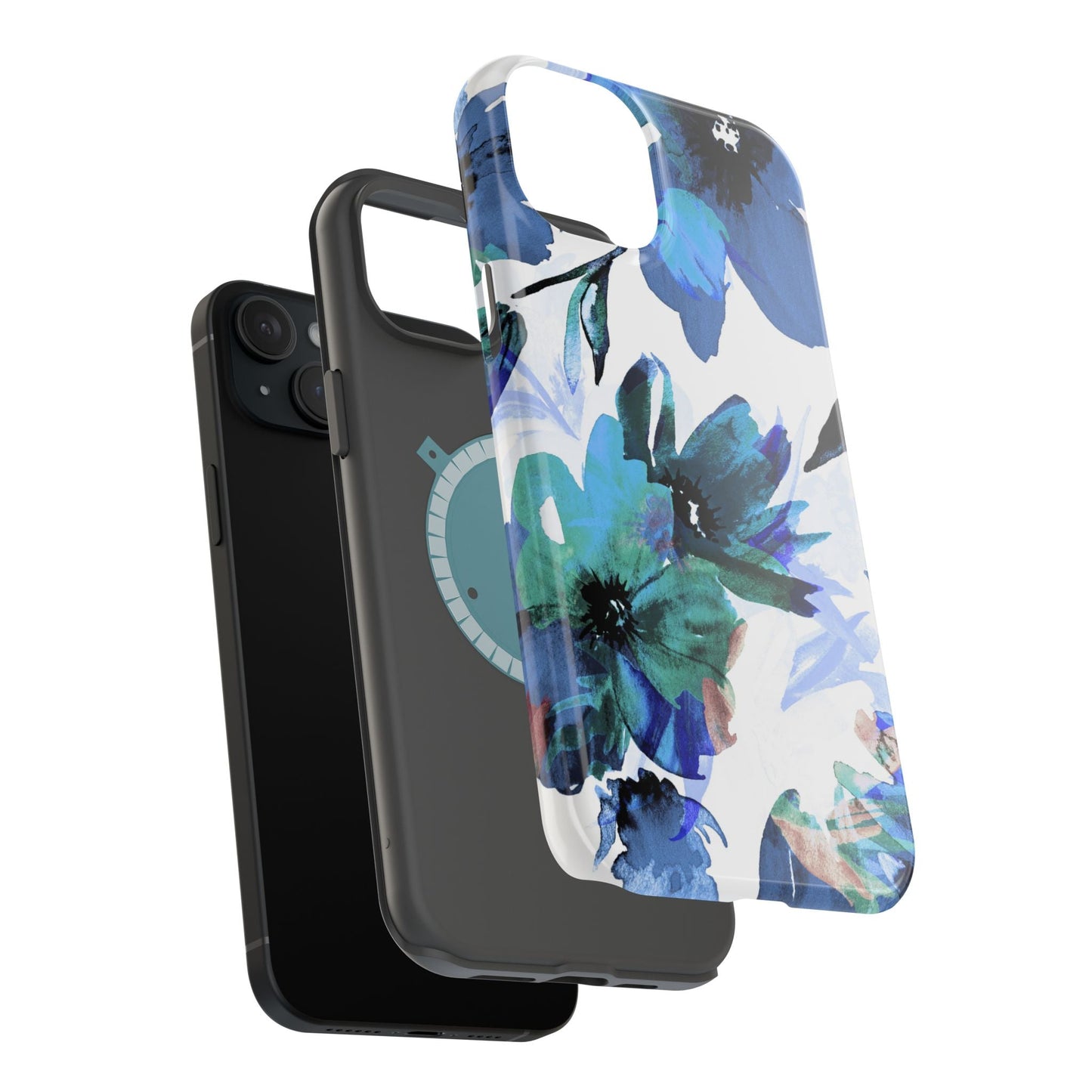MagSafe iPhone Case – Serene Blue Blossom - BOGO Cases