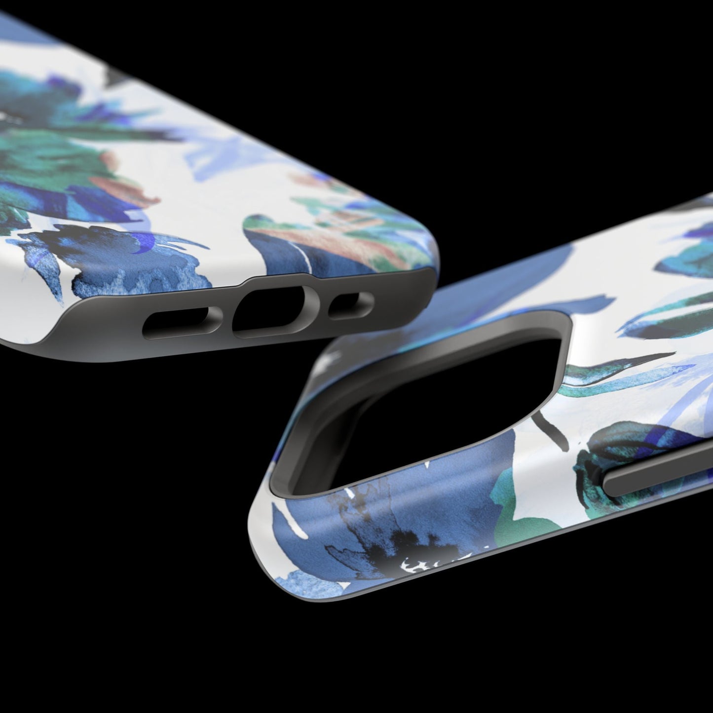 MagSafe iPhone Case – Serene Blue Blossom - BOGO Cases
