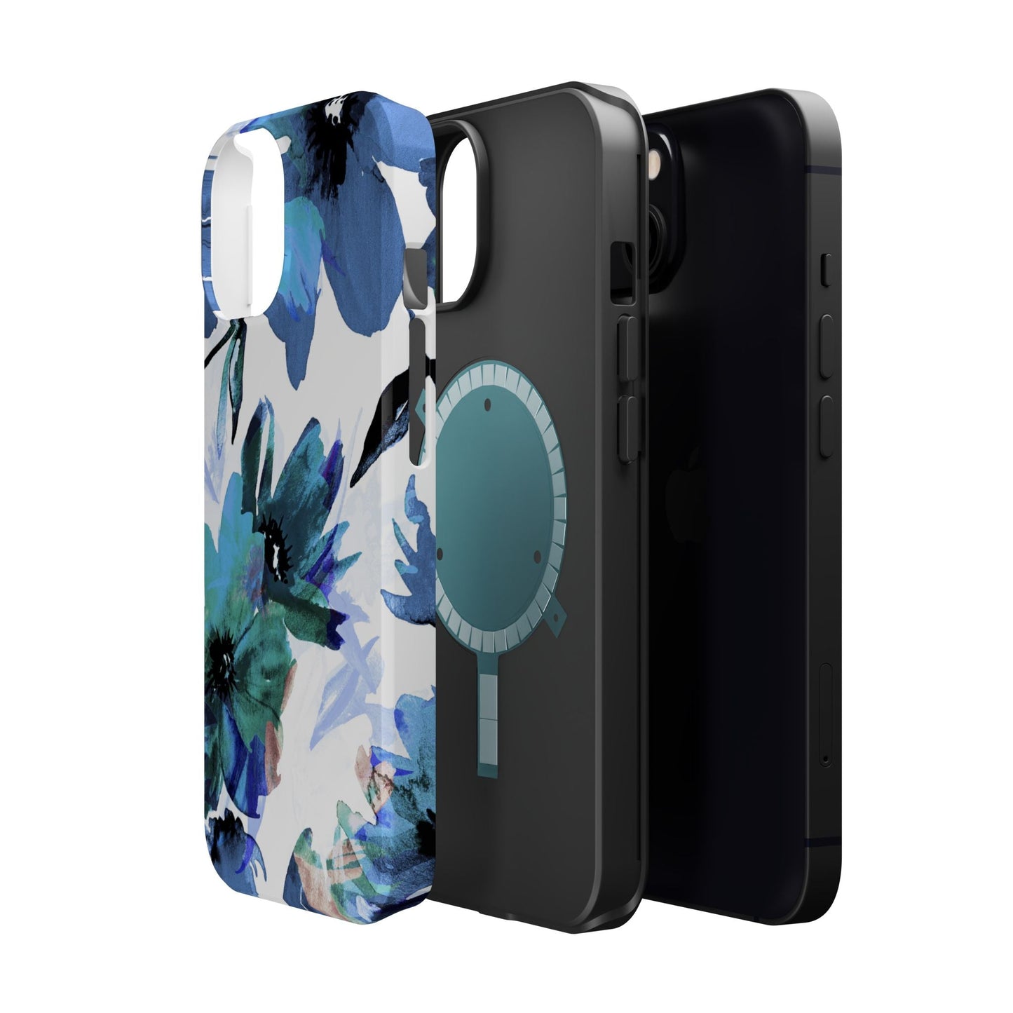 MagSafe iPhone Case – Serene Blue Blossom - BOGO Cases